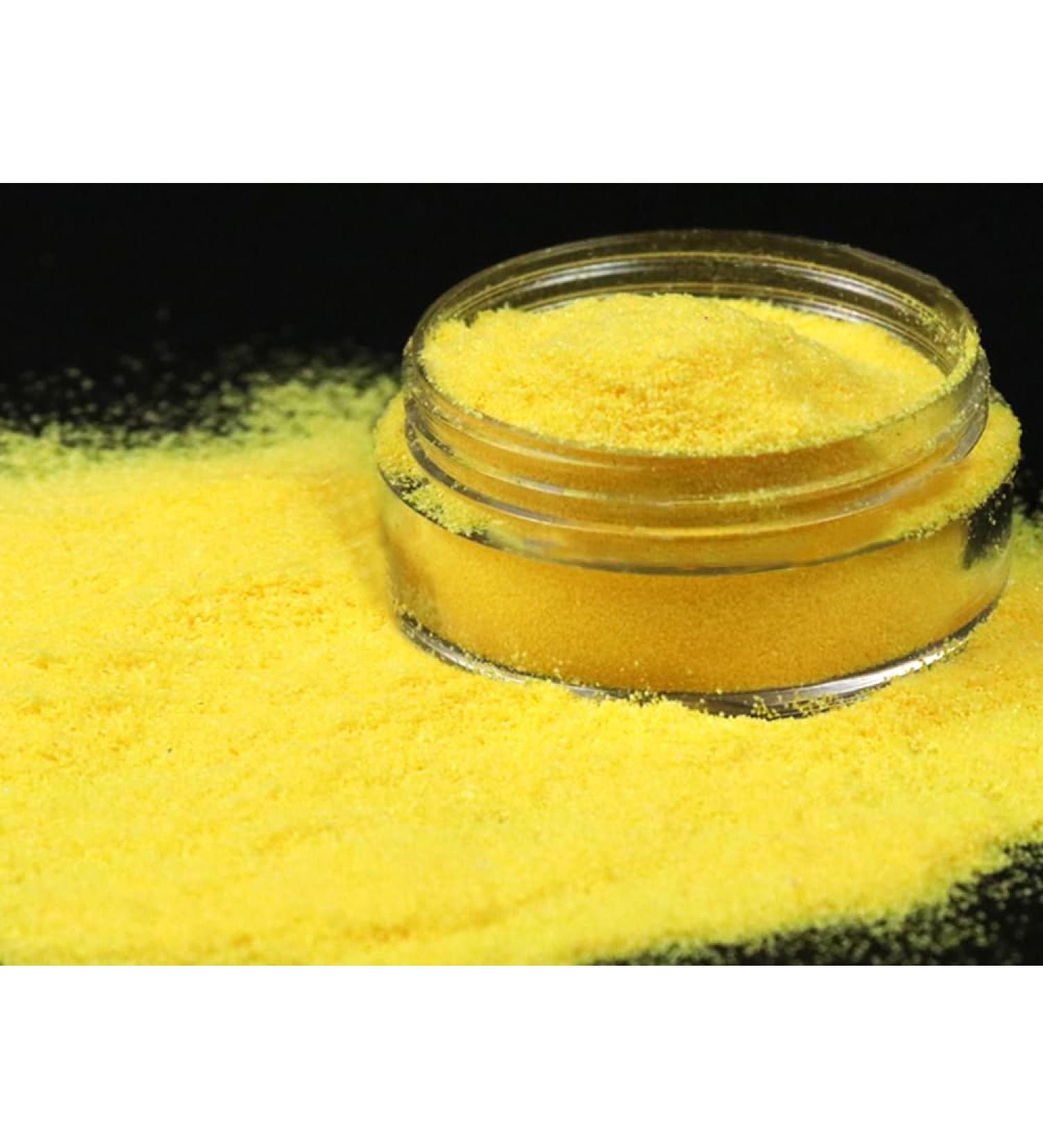 Fengda KS500 UV Biodegradable Glitter Powder (in Water) Yellow (10g)