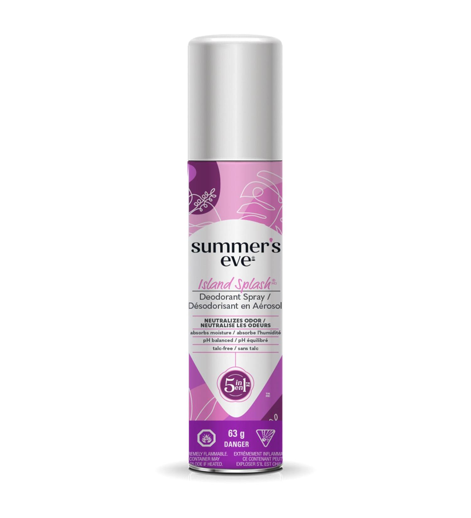 Summer's Eve Deodorant Spray Island Splash Scent 63 g (Pack of 1) - Buy Online on GoSupps.com