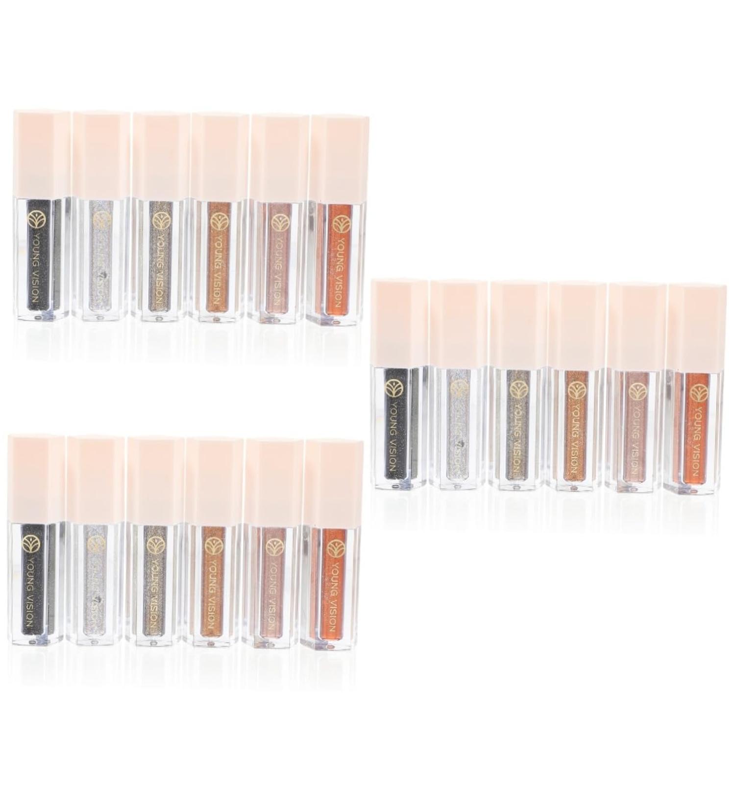 Healeved 18 Pcs Eye Shadow Set Liquid Glitter Eyeshadow Long Lasting Eyeshadow Liquid Eyeshadow Highlighter - Buy Online on GoSupps.com