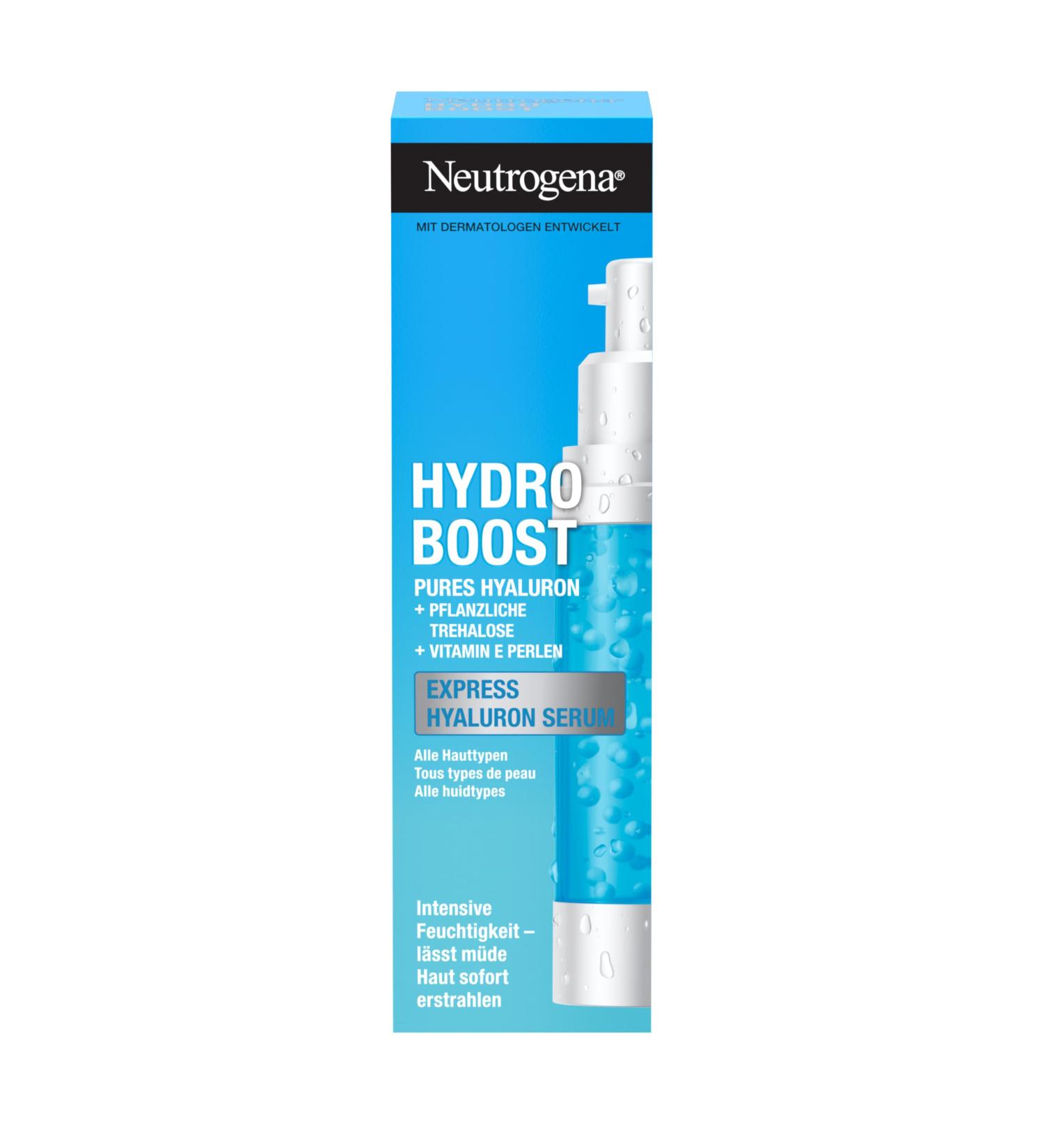 Neutrogena Hydro Boost Hyaluron Serum 30ml - Moisturizing Aqua Pearls with Vitamin E & Hyaluronic Acid for Dry Skin | Fast International Shipping - Buy Online on GoSupps.com