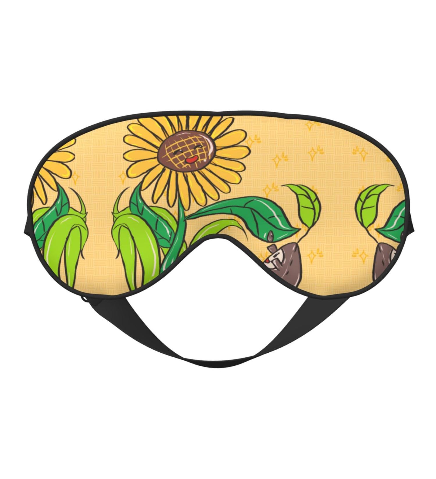 Sunflower Seeds Eye Mask | Soft Adjustable & Comfortable Sleeping Mask for Men & Women - Buy Online on GoSupps.com