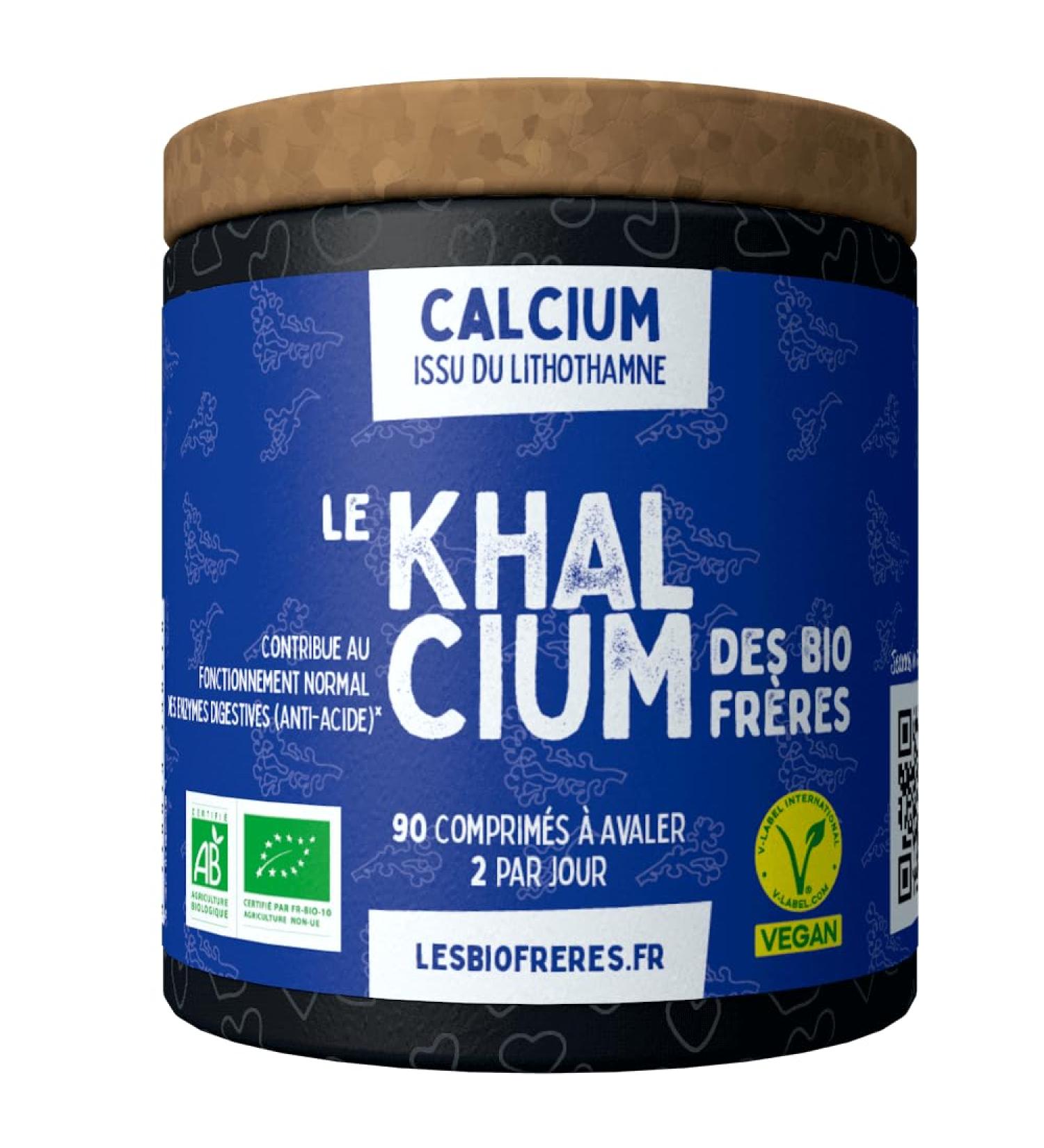 Calcium Lithothamne BIO Strengthens bones and muscles 90 tablets to swallow 250mg of calcium 45 days of treatment The - Buy Online on GoSupps.com