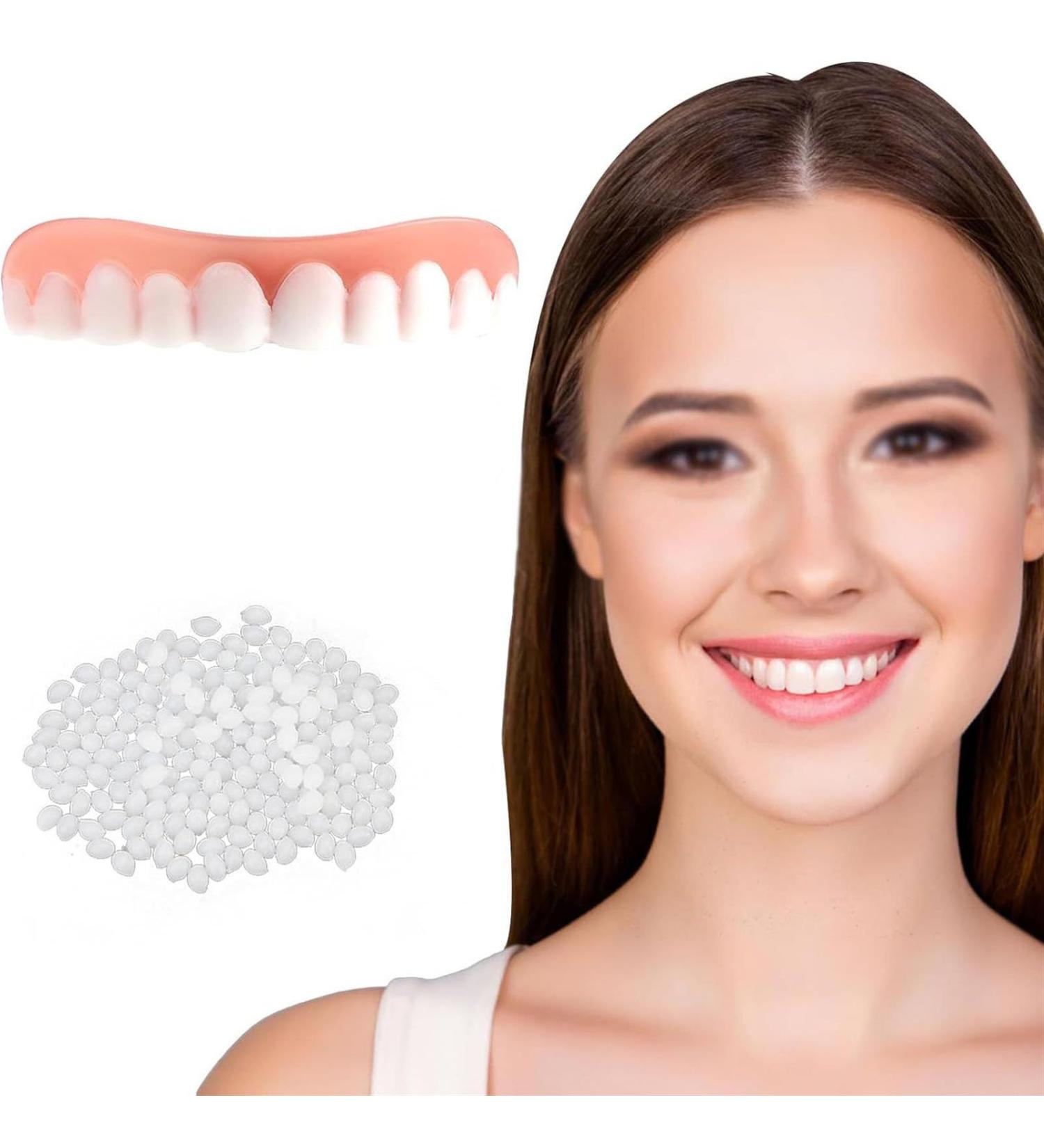 Sayeybu Veneers for Artificial Teeth | Instant Smile Dental Replacement & Flexible Cosmetic Teeth Set - Buy Online on GoSupps.com