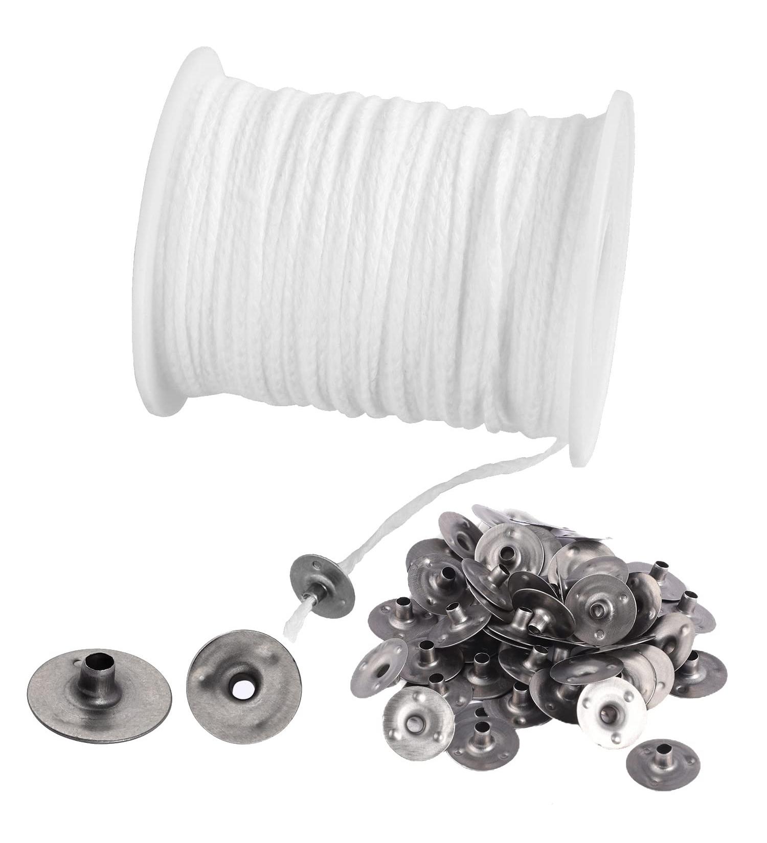 100-Pack 61m White Candle Wicks for DIY Wedding & Communion Candles - Fragrance & Candy Wick for Perfect Candles - Buy Online on GoSupps.com
