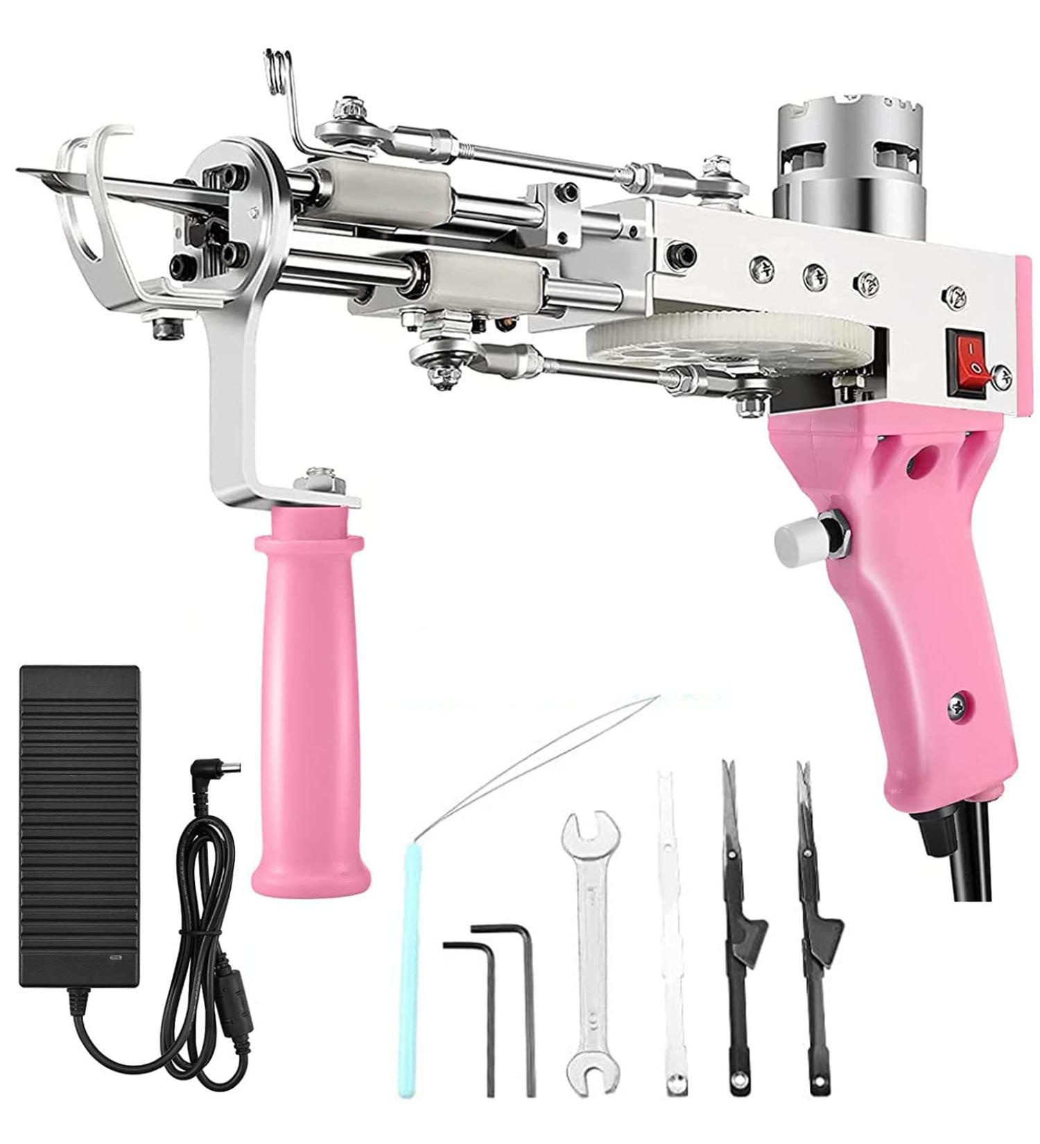 FancyBant 2 in 1 Electric Tufting Gun for Carpet Weaving - Pink - Buy Online on GoSupps.com