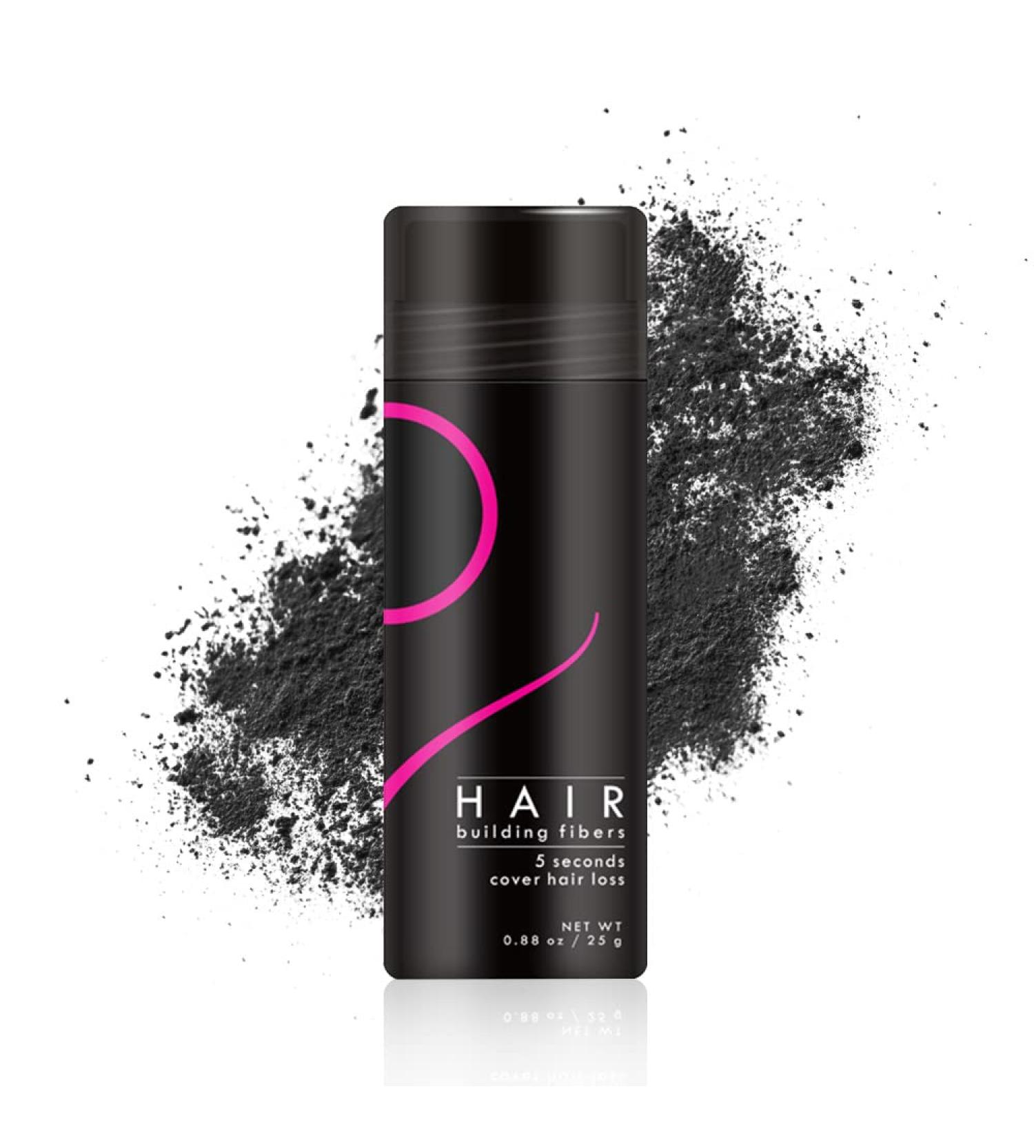 Hair Filler Hair Toppers 0.88 OZ Bottle - Black Hair Building Fibers - Instantly Conceal Thinning Hair - For Men & Women - Buy Online on GoSupps.com