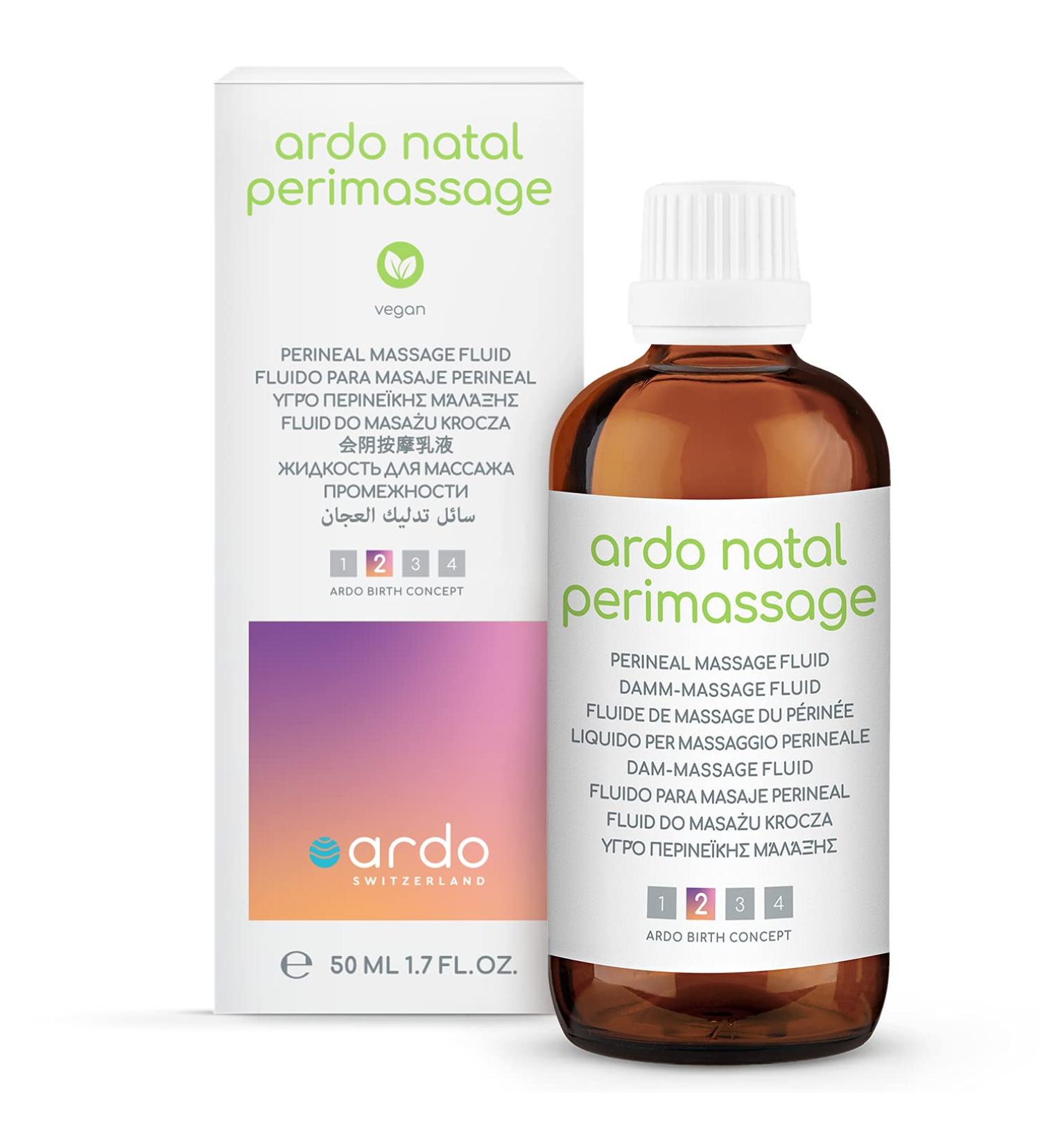 ARDO Perimassage Fluid - Natural Perineal Massage Oil for Childbirth | 50ml Vegan & Cruelty-Free - Buy Online on GoSupps.com