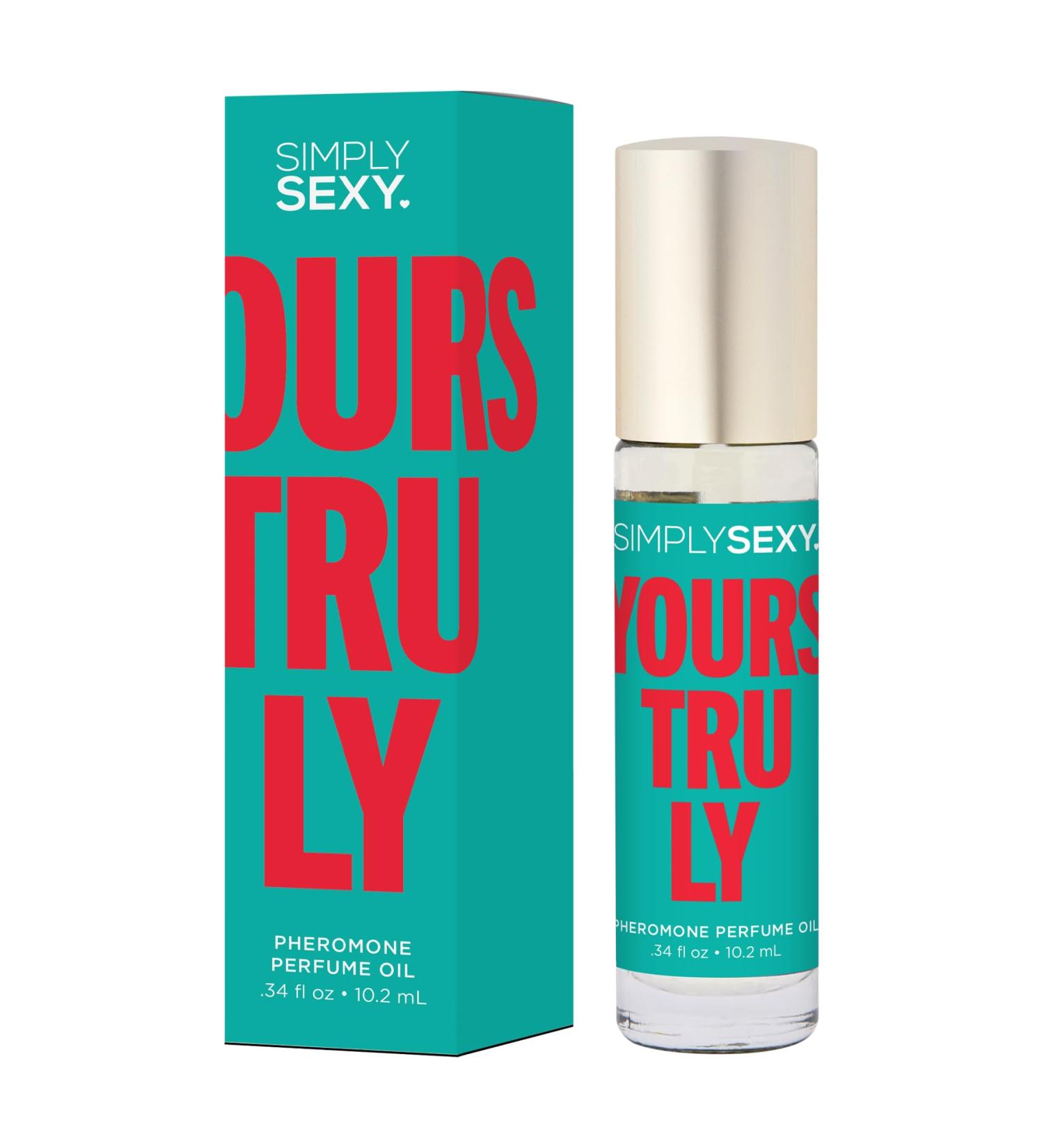 SIMPLY SEXY Affirmations Yours Truly Pheromone Perfume Oil - Fruity Floral Scent with Notes of Natural Fresh Lemon Sweet Bergamot and Mandarin - Roll-On Perfume for Women - 0.34 fl oz (10.2ml) - Buy Online on GoSupps.com