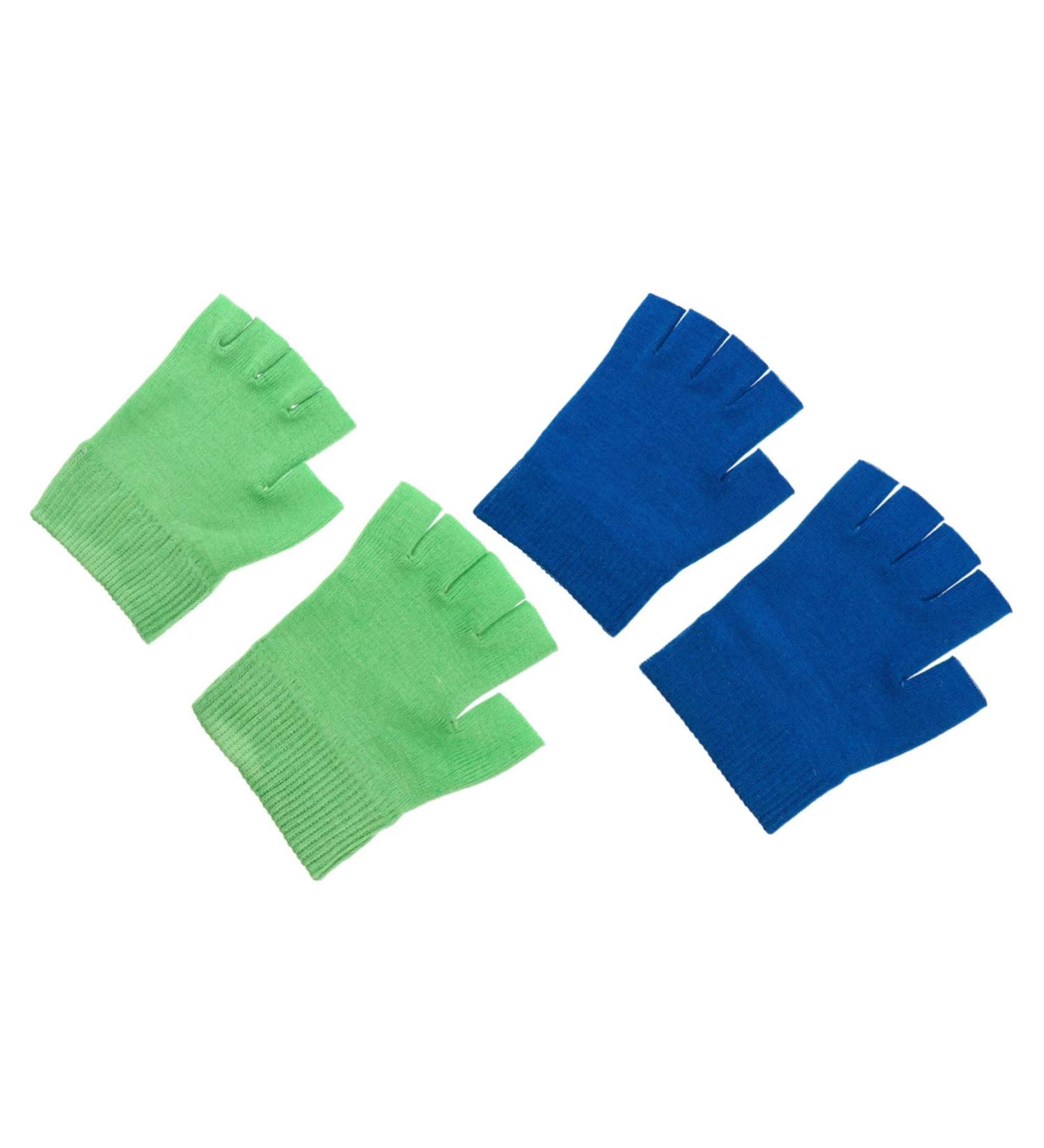 minkissy 2 Pairs Gel Gloves Half Finger Glove Overnight Gloves for Dry Moisturizing Sleeping Gloves Grooming Glove Spa Gloves Moisturizing Gloves Leather Gloves Miss Hand Knitting 16X13X1CM - Buy Online on GoSupps.com