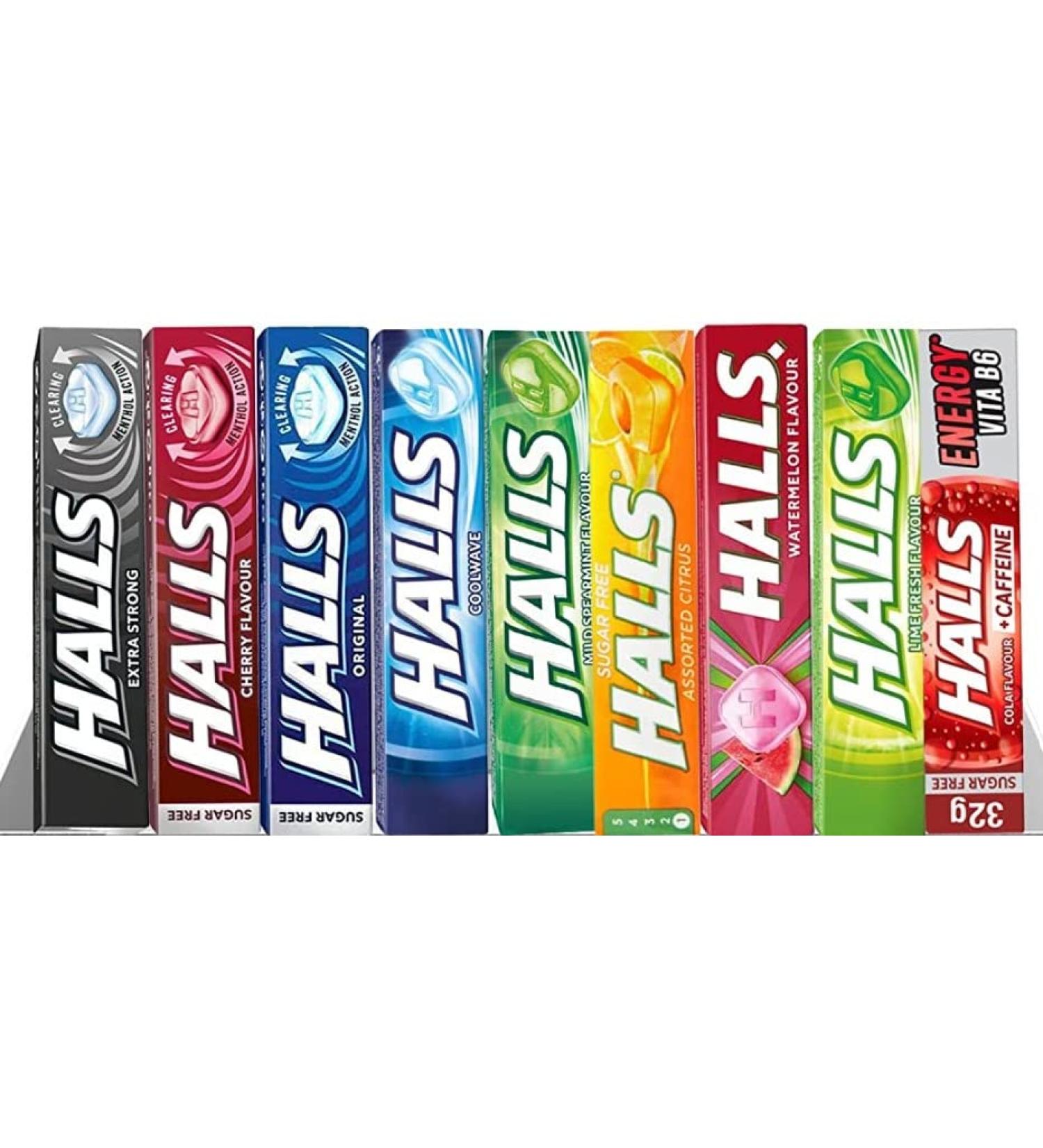 Halls Mint Pick and Mix - Choose any 5 flavours of your choice Helps keep Teeth Clean And Mouth Fresh(18)