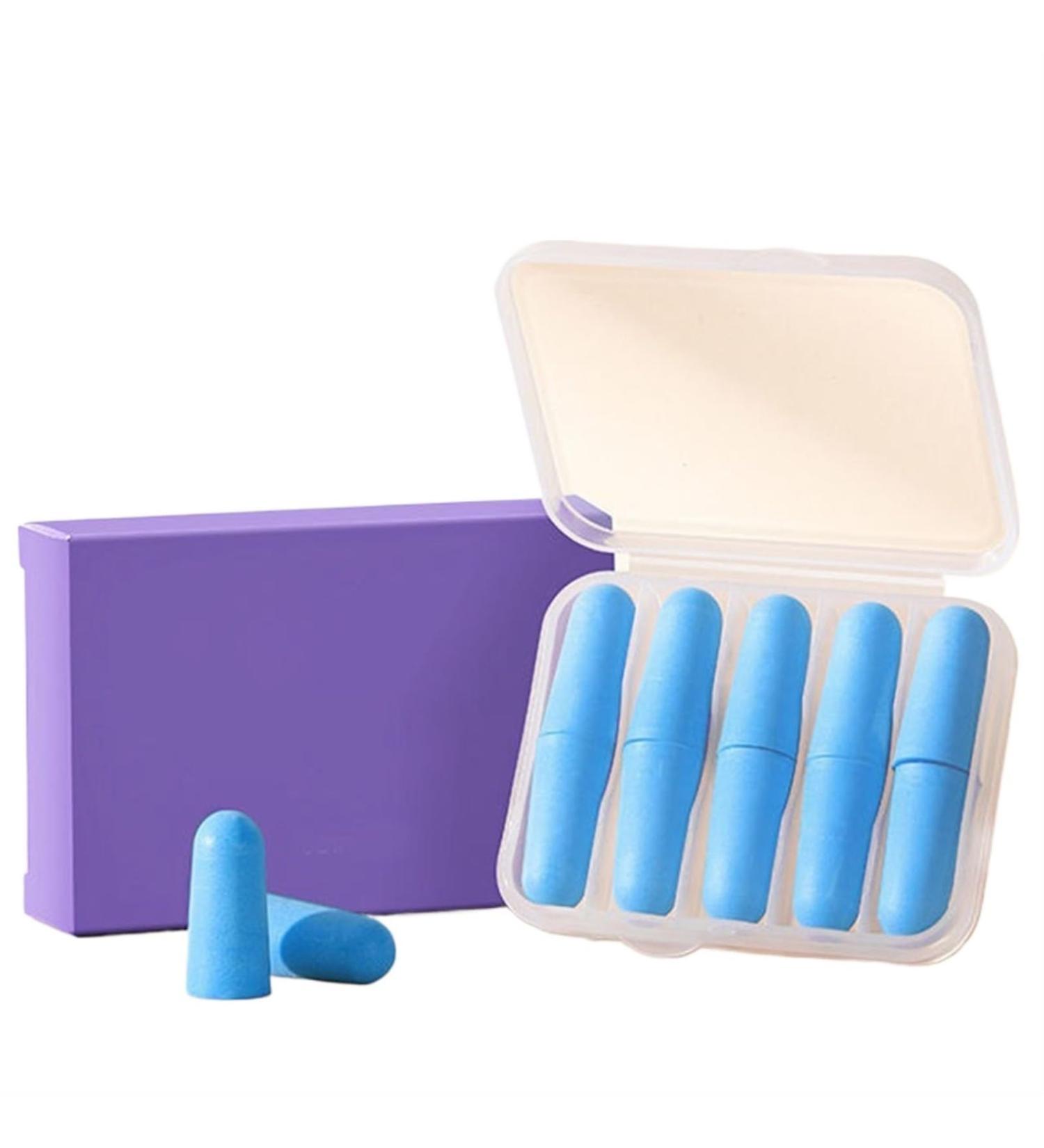 Sleep Earplugs - Memory Foam & Soft Silicone for Ultimate Comfort | Noise Reduction & Reusable | 4pcs with Organizer - Ideal for Sleep - Buy Online on GoSupps.com