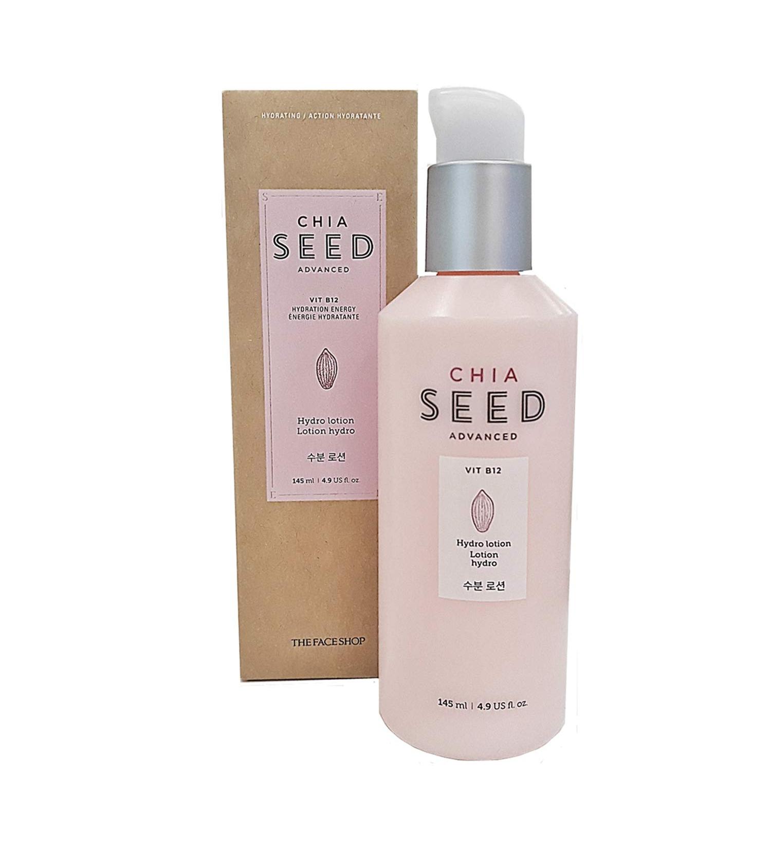 Chia Seed Advanced HYDRO LOTION 145ml with Pink Vitamin B12