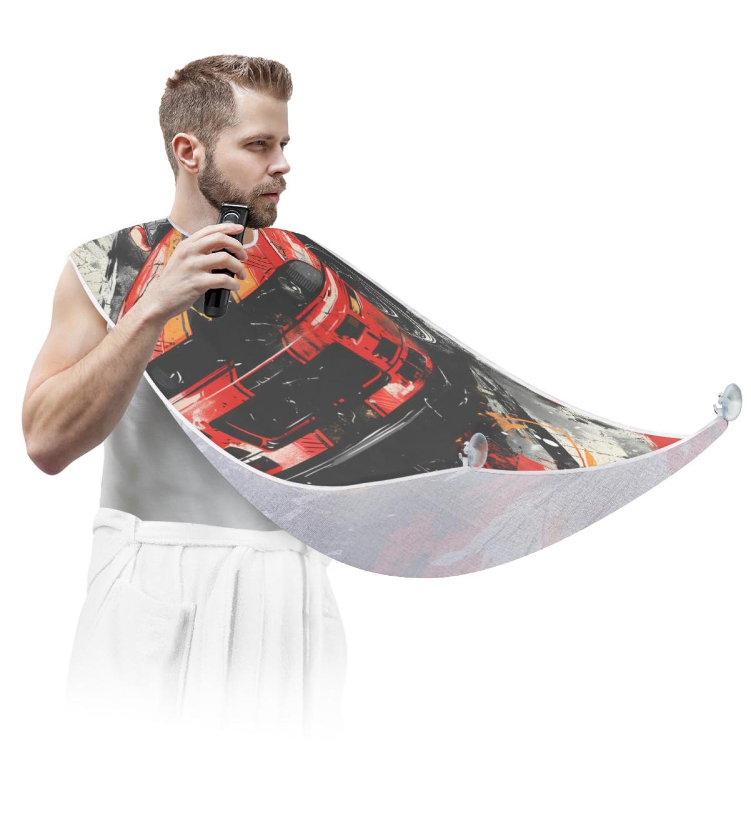 Beard Bib Apron - Best Beard Hair Catcher for Men | Perfect Gift for Dad & Husband | Father's Day Anniversary & Christmas - Buy Online on GoSupps.com