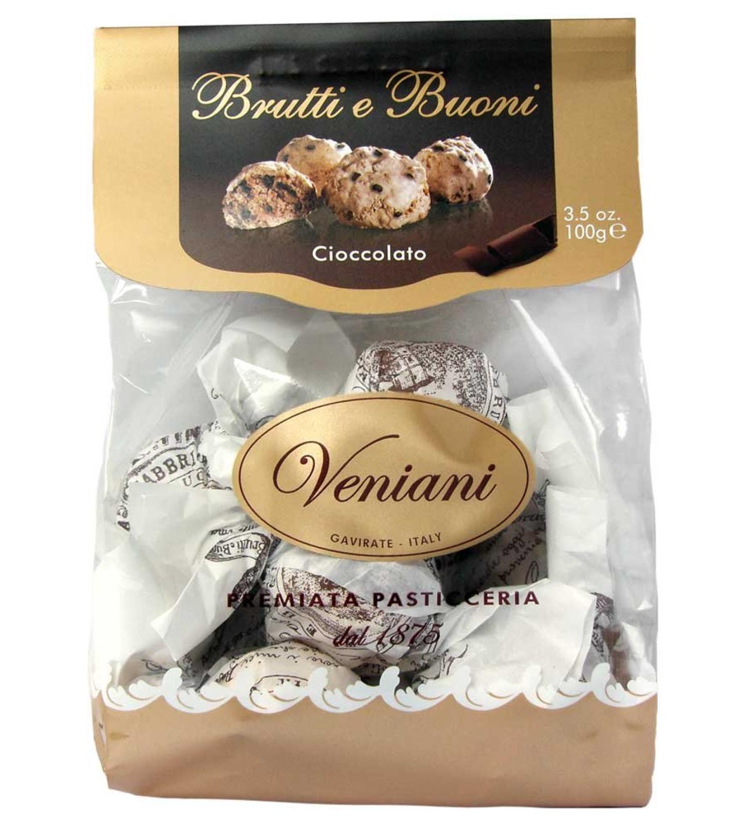 Brutti e Buoni hazelnut biscuits with dark chocolate