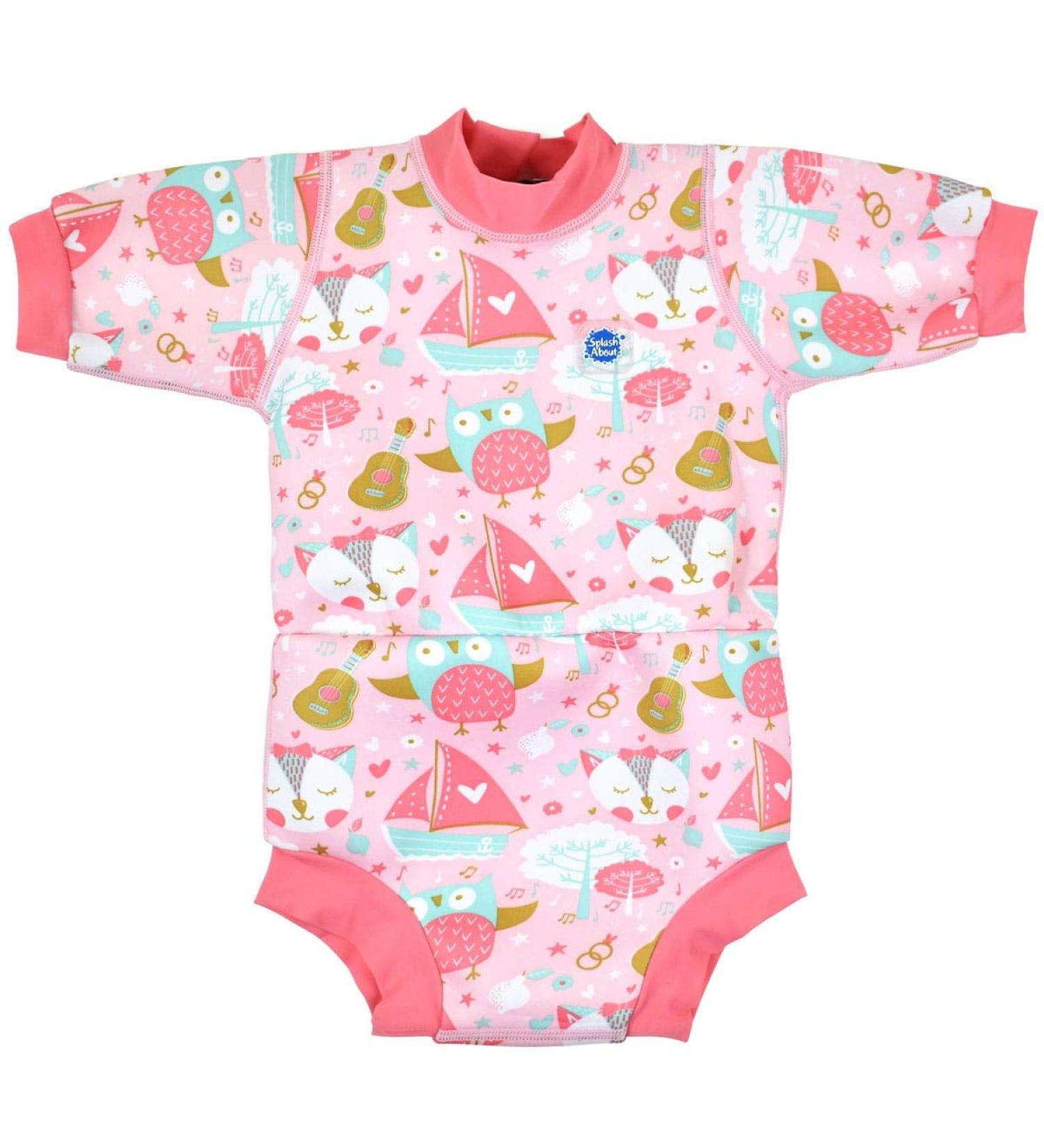 Splash About Happy Nappy Wetsuit & Reusable Swim Nappy Owl & Pussycat 12-24 Months - Buy Online on GoSupps.com