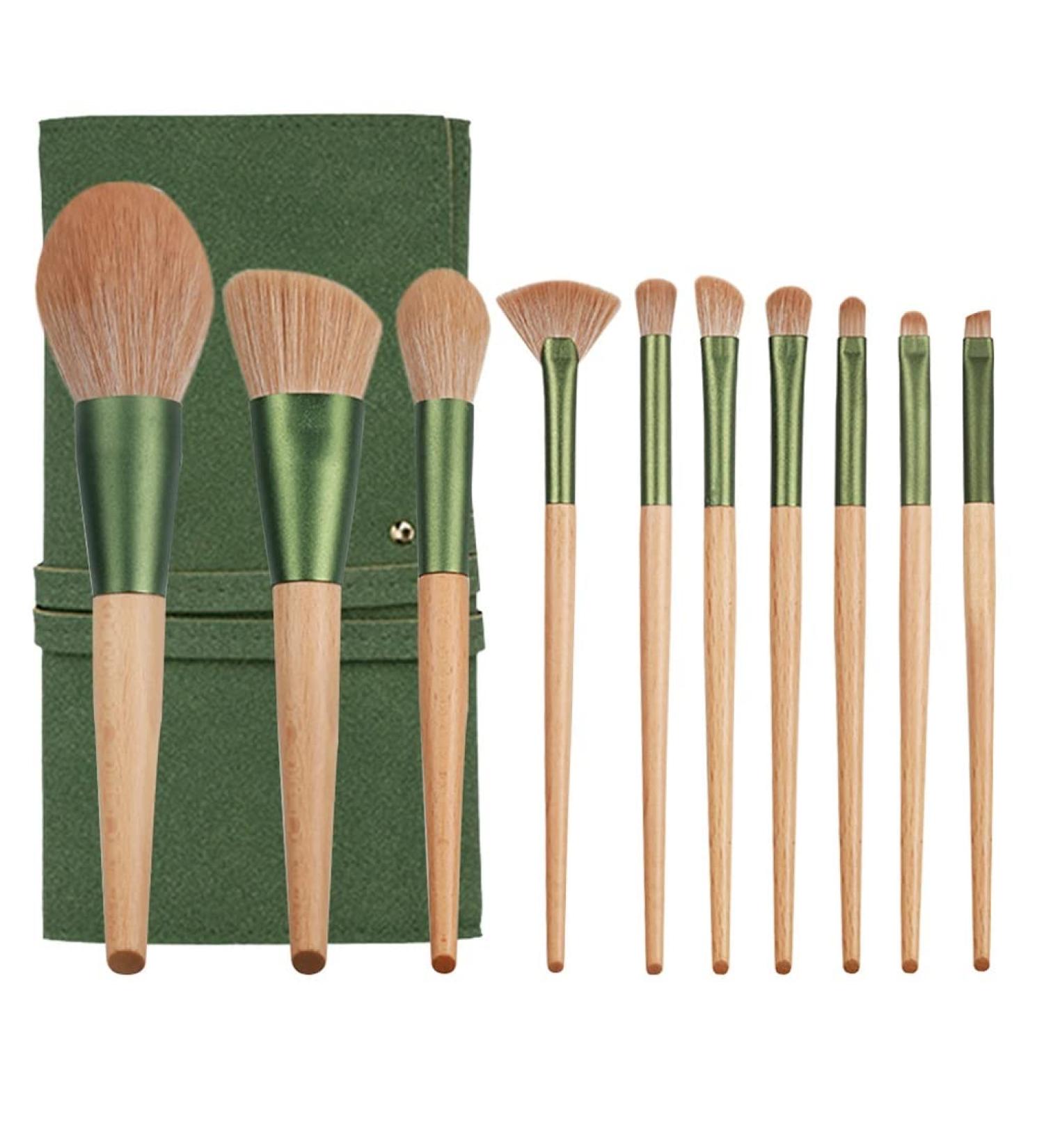 Buy 10-Piece Makeup Brush Set with Bag | Universal Beauty Tools for Flawless Foundation - Buy Online on GoSupps.com
