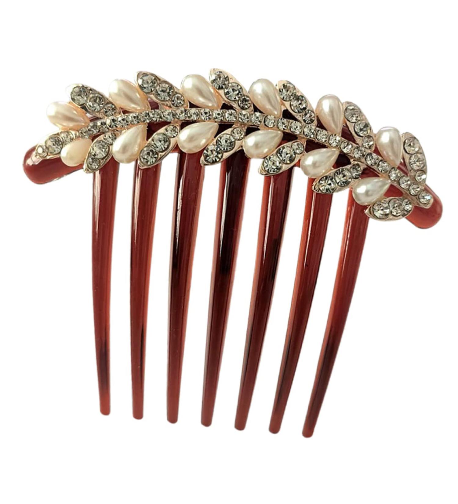 Ipetboom Rhinestone Hair Clip Bridal Hair Comb Hair Styling Accessories Bridal Hair Jewelry Wedding Hair Comb Aesthetic Hair Accessories Hair Pin South Korea Bride Alloy Hair up - Buy Online on GoSupps.com