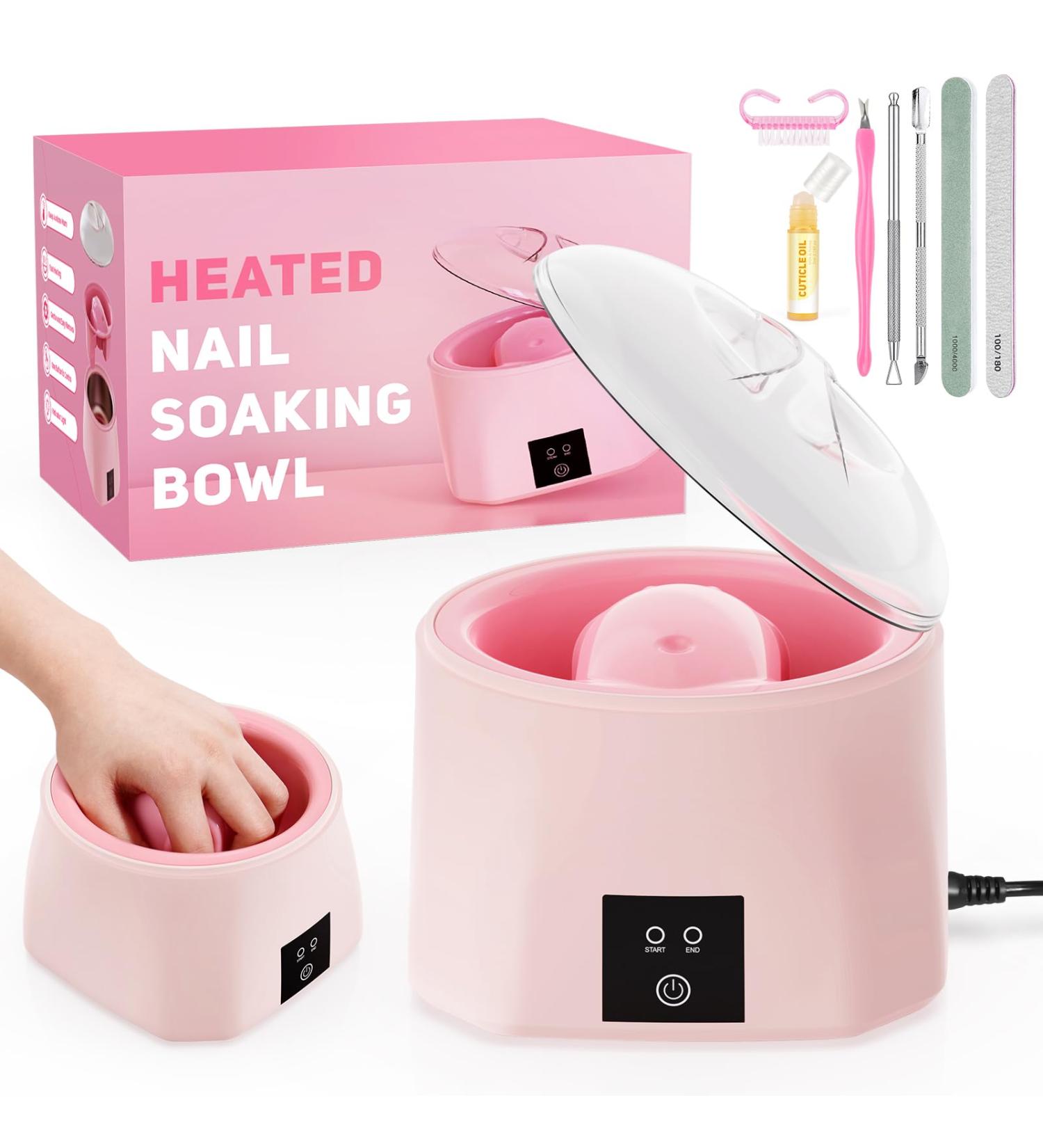 Electric Nail Soak Off Bowl for Manicure: 36W Fast Heating Nail Soaking Bowl - Manicure Bowls for Salon Home - Buy Online on GoSupps.com