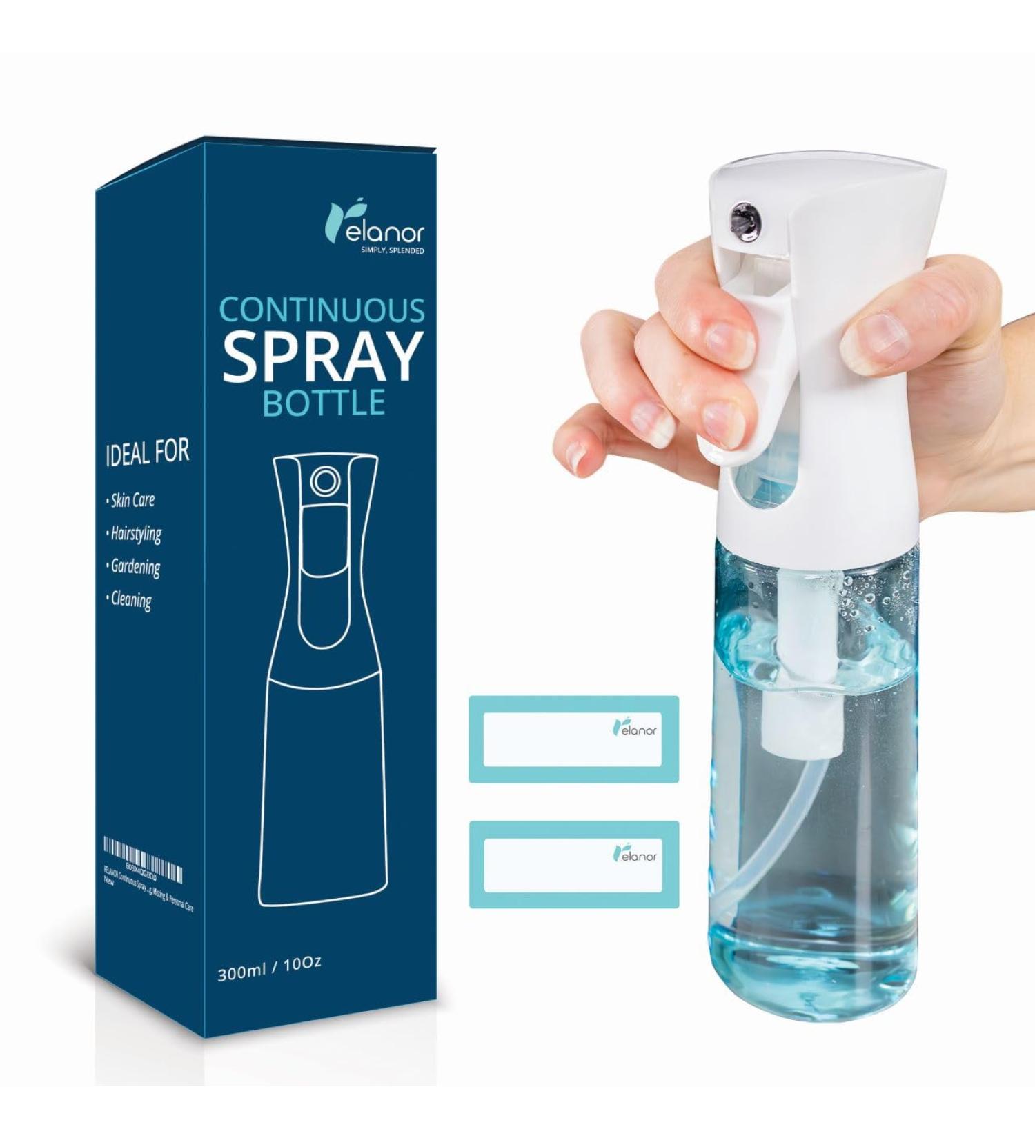 300ml Fine Mist Spray Bottle - Refillable Hair and Face Mister for Home & Salon | International Shipping Available - Buy Online on GoSupps.com