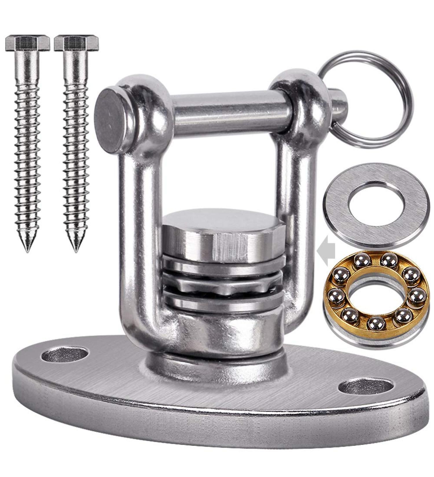 SELEWARE 360 Swivel Heavy Duty Swing Hanger | 1500LB Capacity | Hammock Chair, Punching Bag, & Swing Sets | Wooden Hammock Hook - Buy Online on GoSupps.com