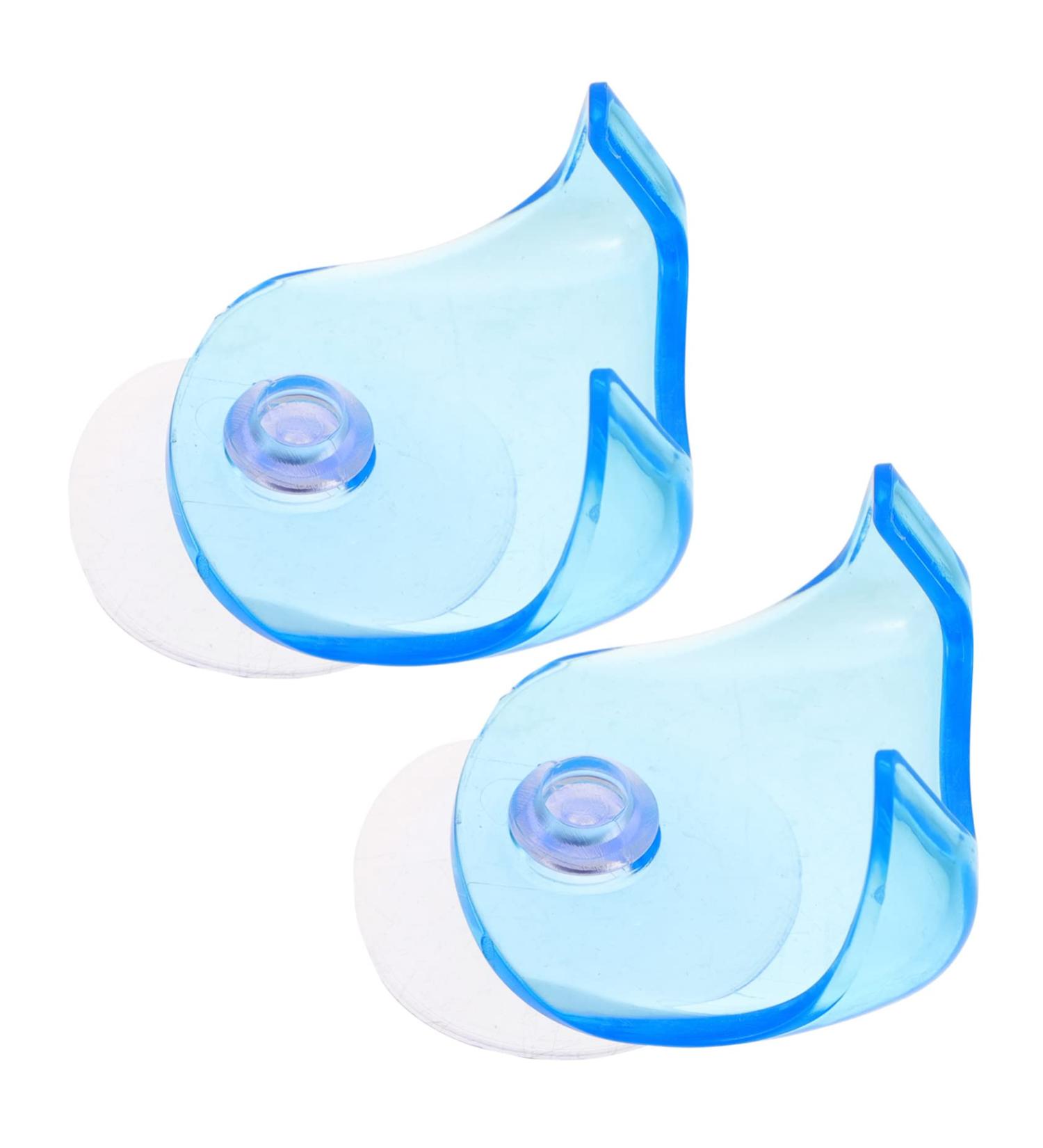 Frcolor 2-Pack Razor Holder - Suction Shower Hooks for Towel & Razor Storage | Bathroom Accessories Blue 5.5x5cm - Buy Online on GoSupps.com