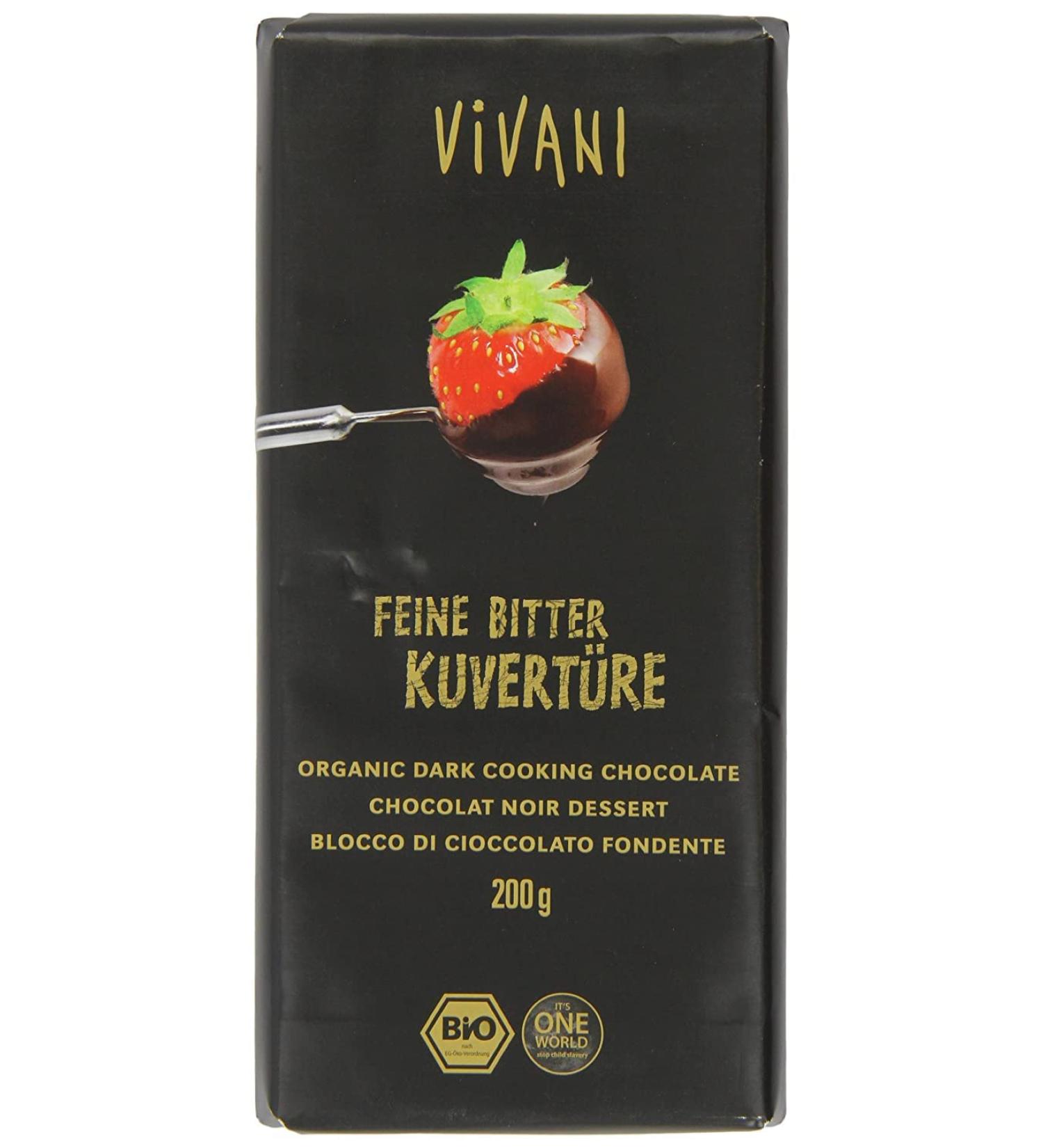  Vivani Vivani Pure melted chocolate blanket 200 g 1 unit - Buy Online on GoSupps.com