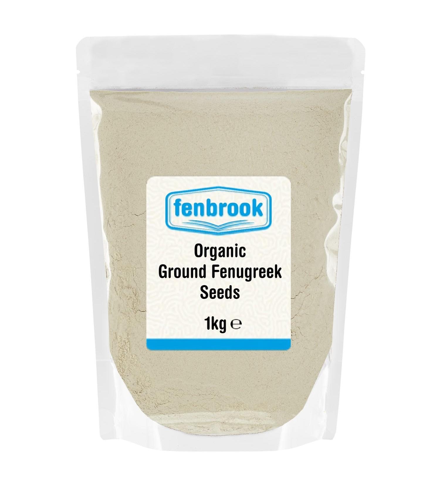 Organic Ground Fenugreek Seeds 1kg | Certified Organic by Fenbrook Organic - Buy Online on GoSupps.com