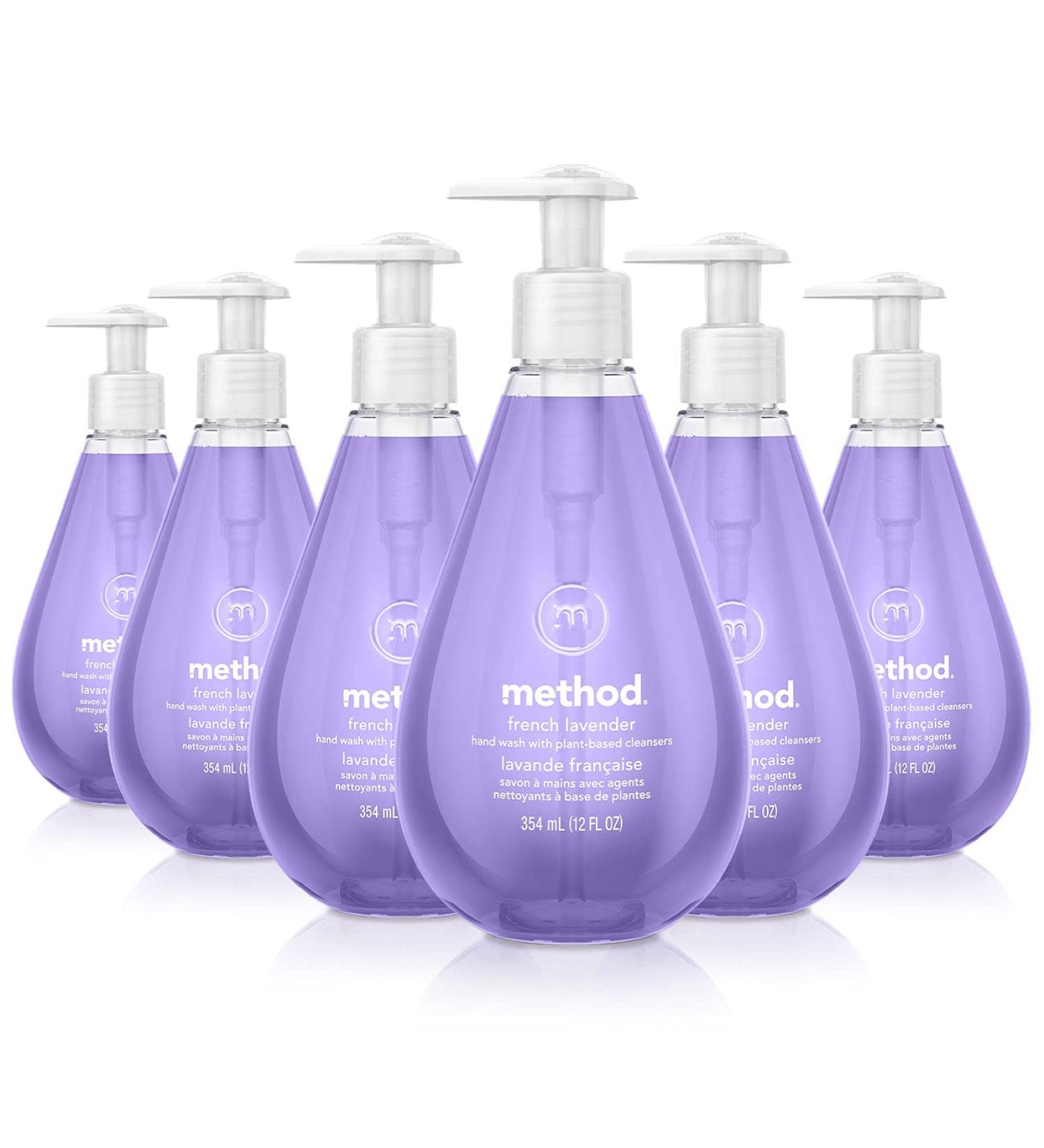 Method French Lavender Gel Hand Wash 12 fl oz (Pack of 6) - Biodegradable Formula - Buy Online on GoSupps.com