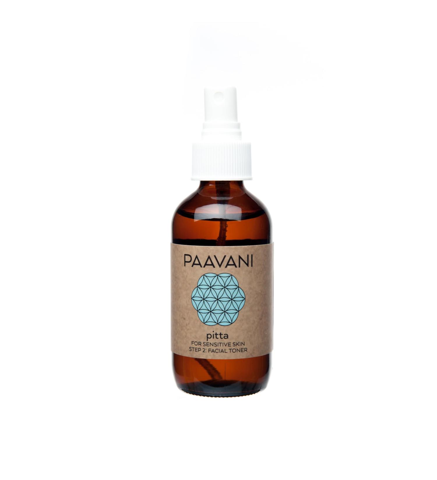 PAAVANI Ayurveda Pitta Toner - 100% Organic Ayurvedic Skincare for Sensitive Skin - Made in USA - 4 oz - Buy Online on GoSupps.com