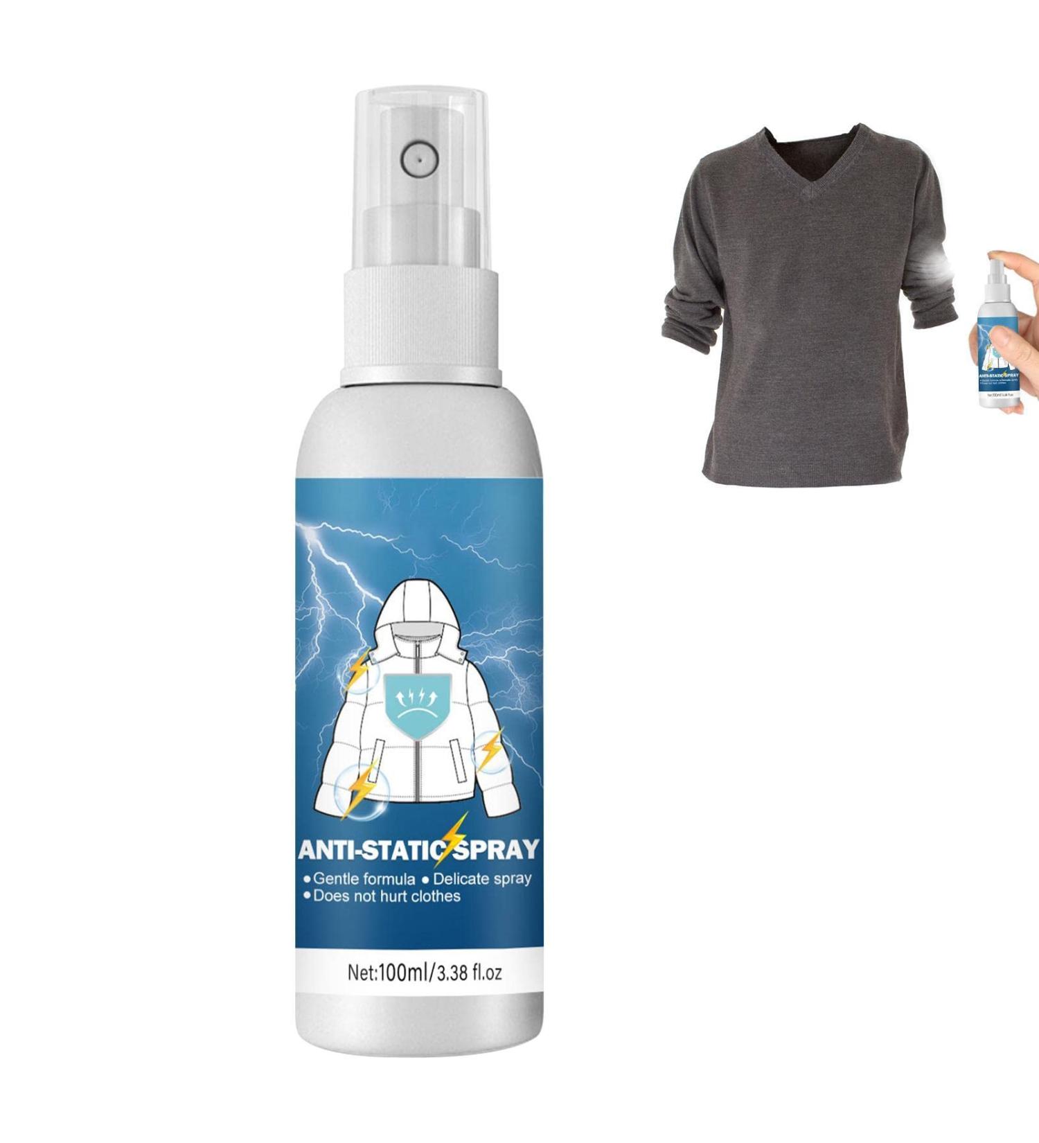 Anti Static Spray Static Spray Remover | Natural Anti-Static Spray for Clothing Textiles Furniture and Car Eliminate Static Shock 3.5 Oz Nicything - Buy Online on GoSupps.com