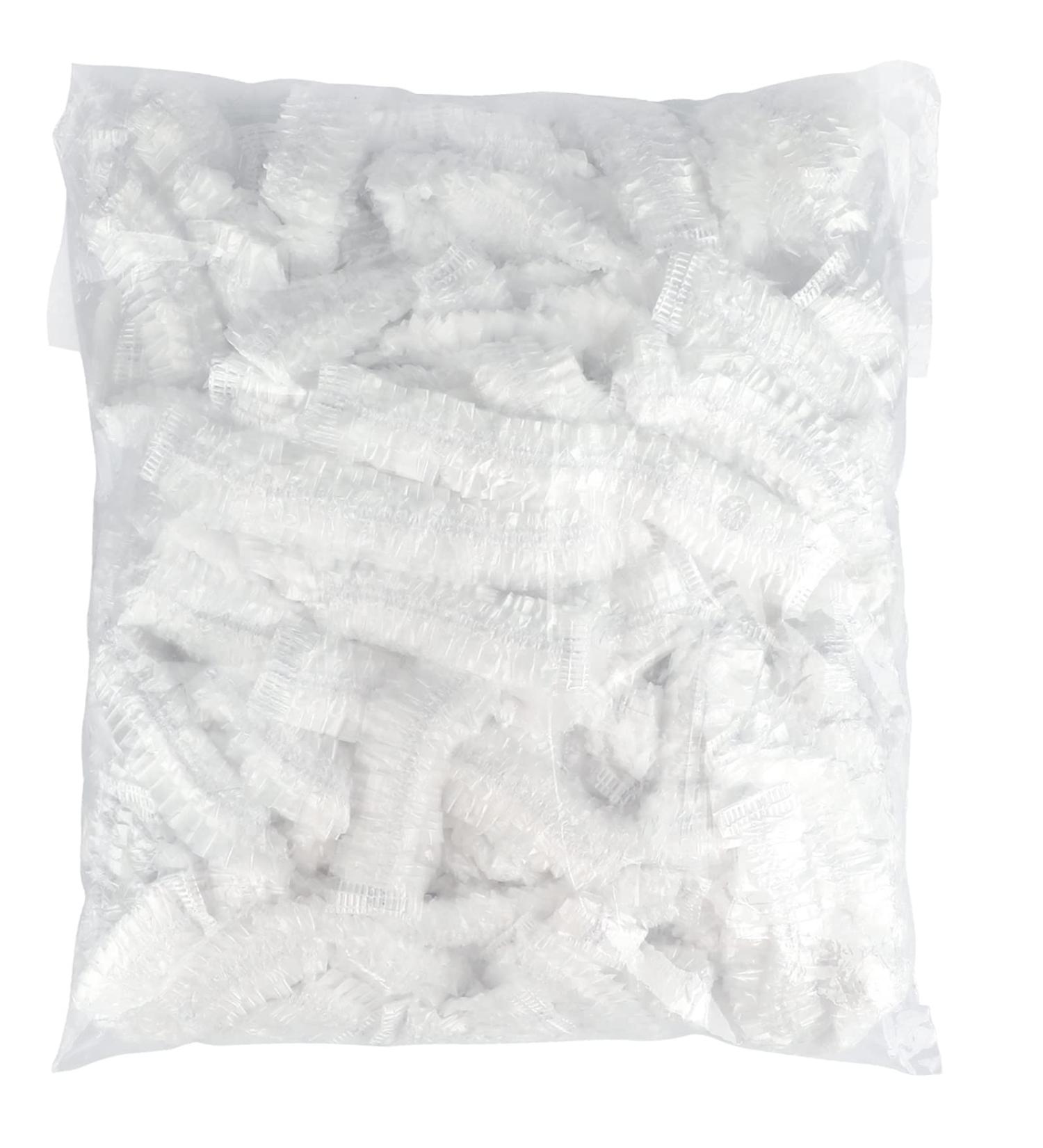 G2PLUS 50PCS Disposable Shower Caps - 44CM Plastic Elastic Bath Cap - Waterproof Hair Caps for Home Use Hotel Spa and Hair Salon 44CM (Pack of 50) - Buy Online on GoSupps.com