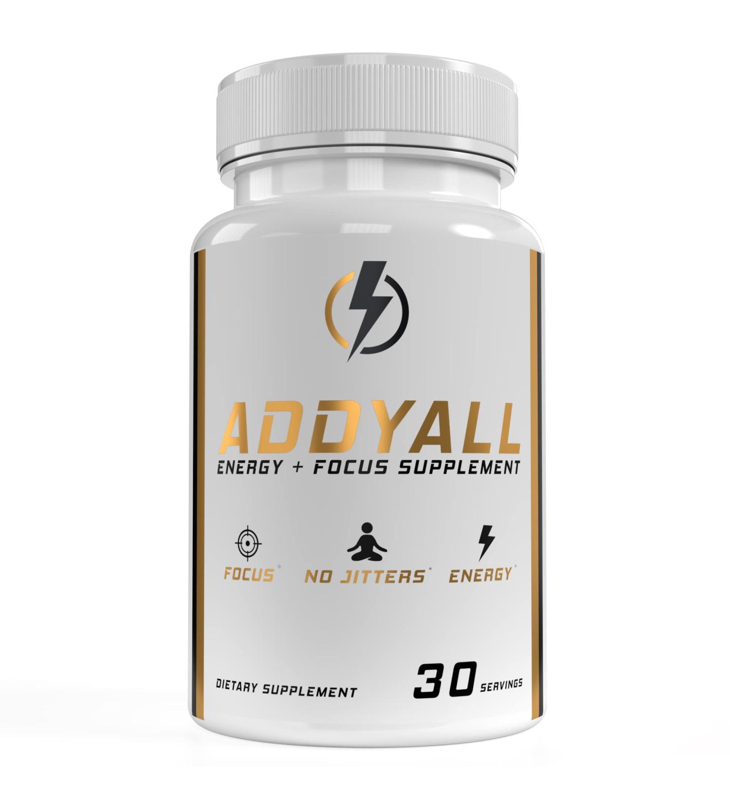Precium Nutrition AddyAll XR Focus & Energy Supplement - Brain Booster - 30 Day Supply - Buy Online on GoSupps.com