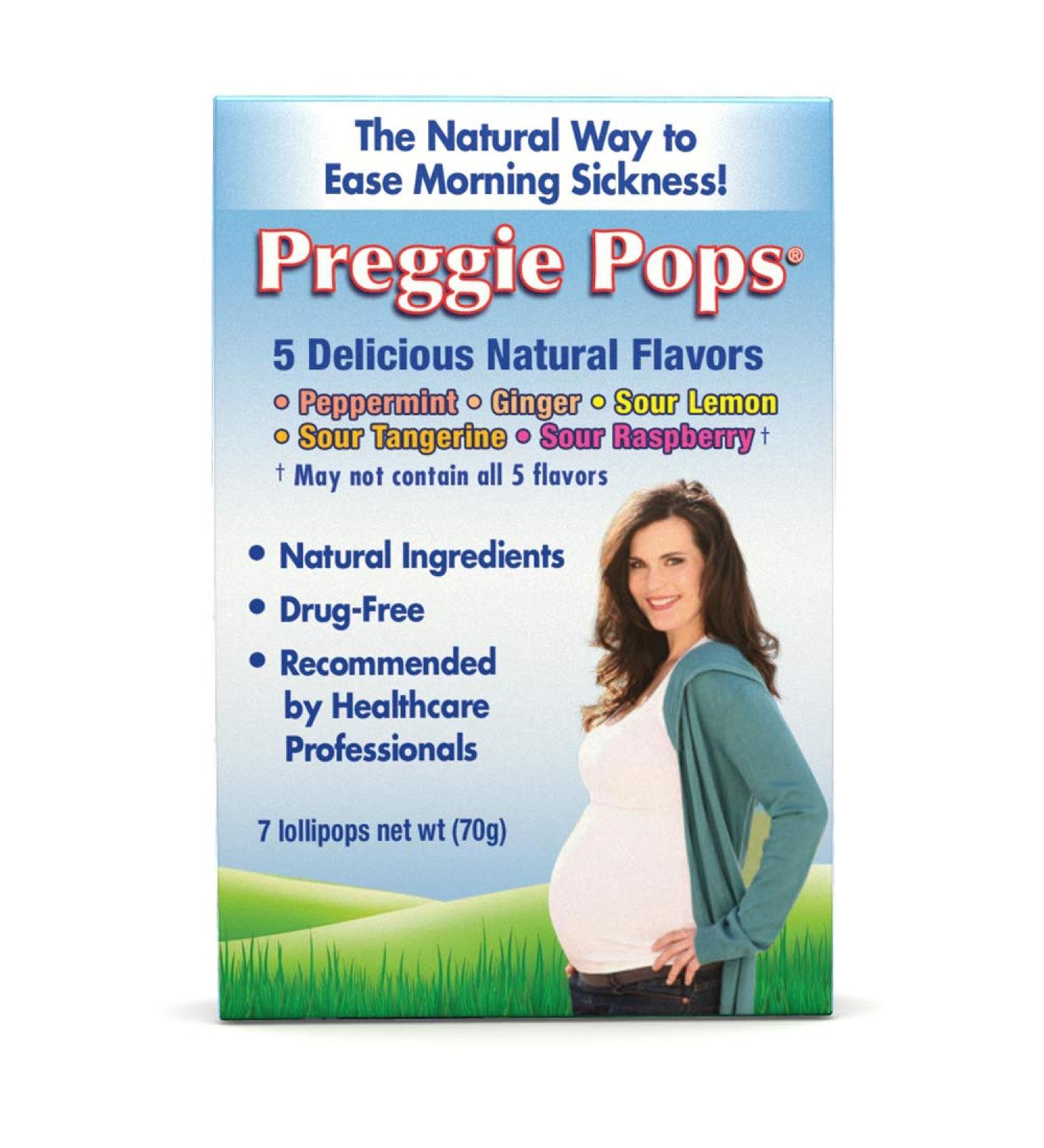 Preggie Pops | Morning Sickness Relief Lollipops | 7 Flavors | Safe for Mom & Baby | Gluten-Free - Buy Online on GoSupps.com