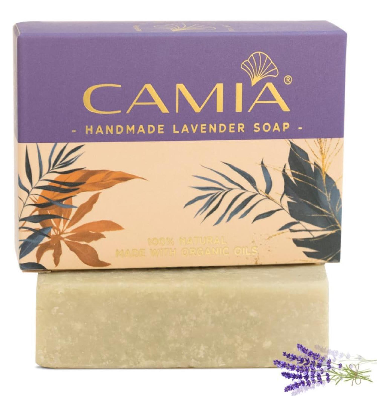 100% Organic Handmade Lavender Soap | Natural Stress Relief & Healthy Skin | Suitable for All Skin Types | Chemical Sulfate & Paraben Free | 4.2 Oz - Buy Online on GoSupps.com
