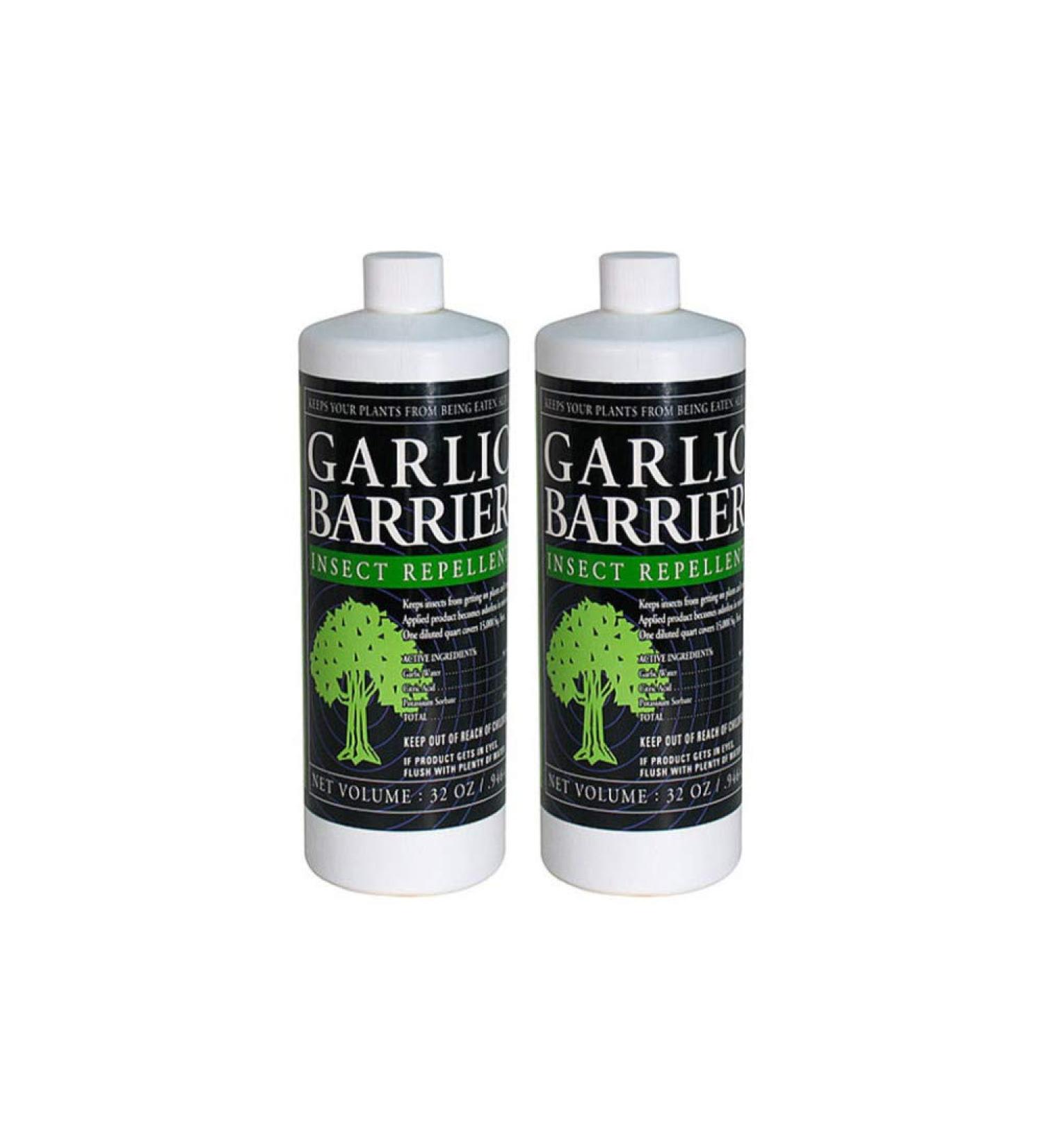 Garlic Barrier Insect Repellent Liquid Bundle (32 Ounces) (2 Items)