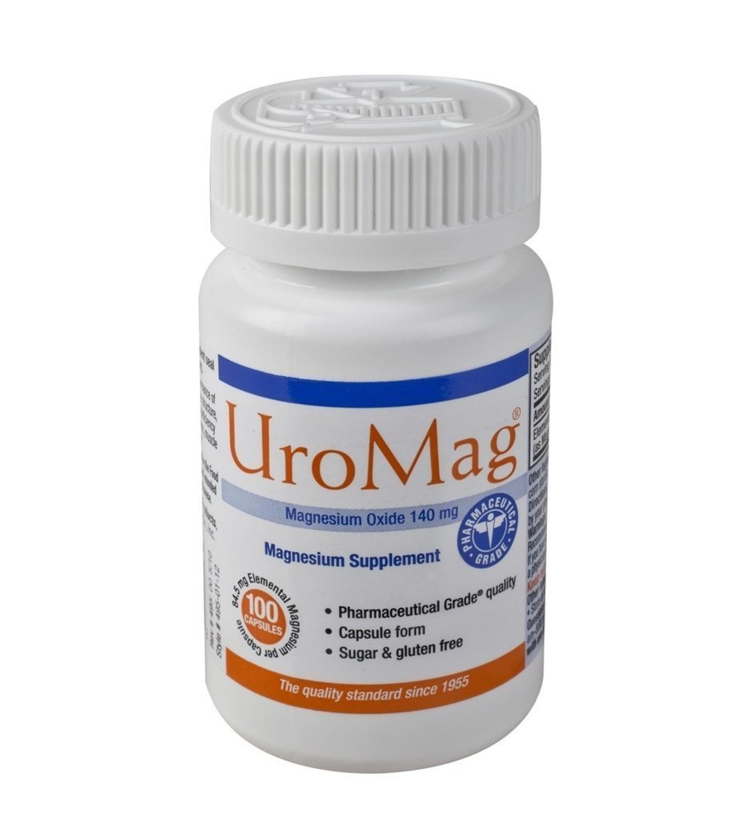 UroMag 140 Mg Magnesium Oxide Capsules - 100 Count - Buy Online on GoSupps.com