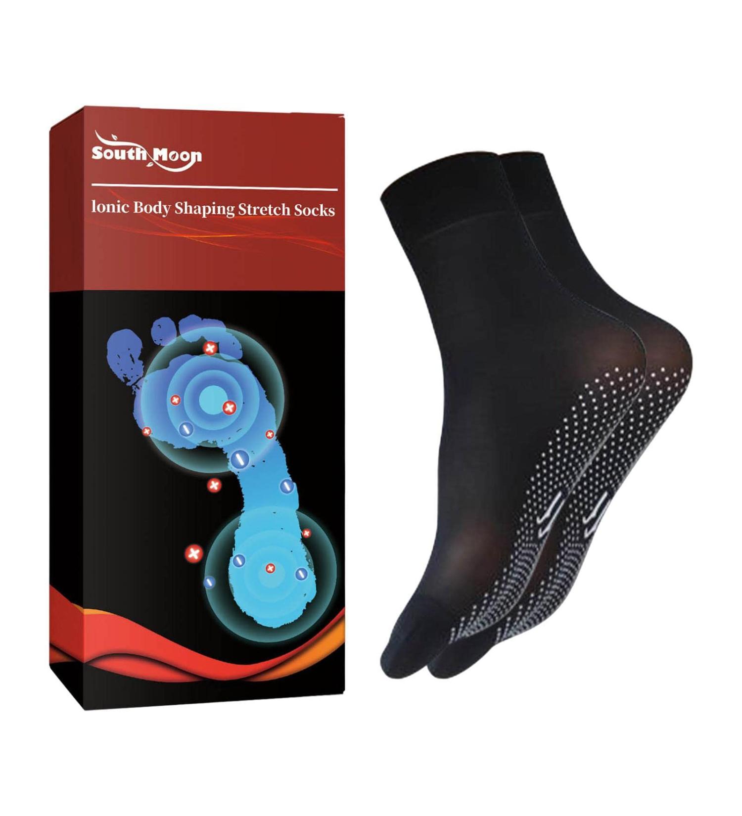 Self-Heating Thermal Socks with Tourmaline Technology for Slimming & Health Benefits - Buy Online on GoSupps.com