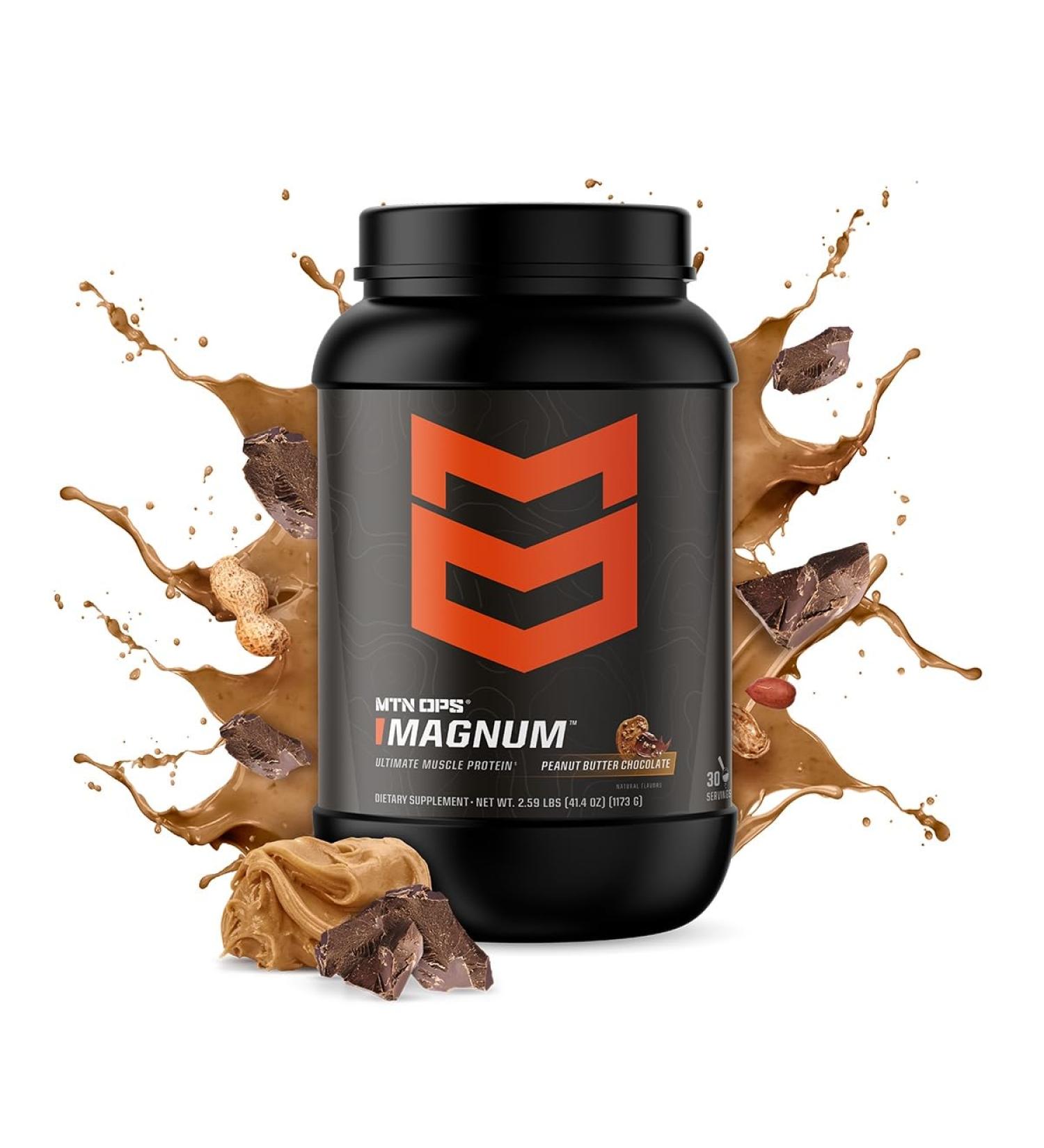 MTN OPS Magnum 100% Whey Isolate Protein Powder - Peanut Butter Chocolate - 32 Servings | Buy Internationally - Buy Online on GoSupps.com