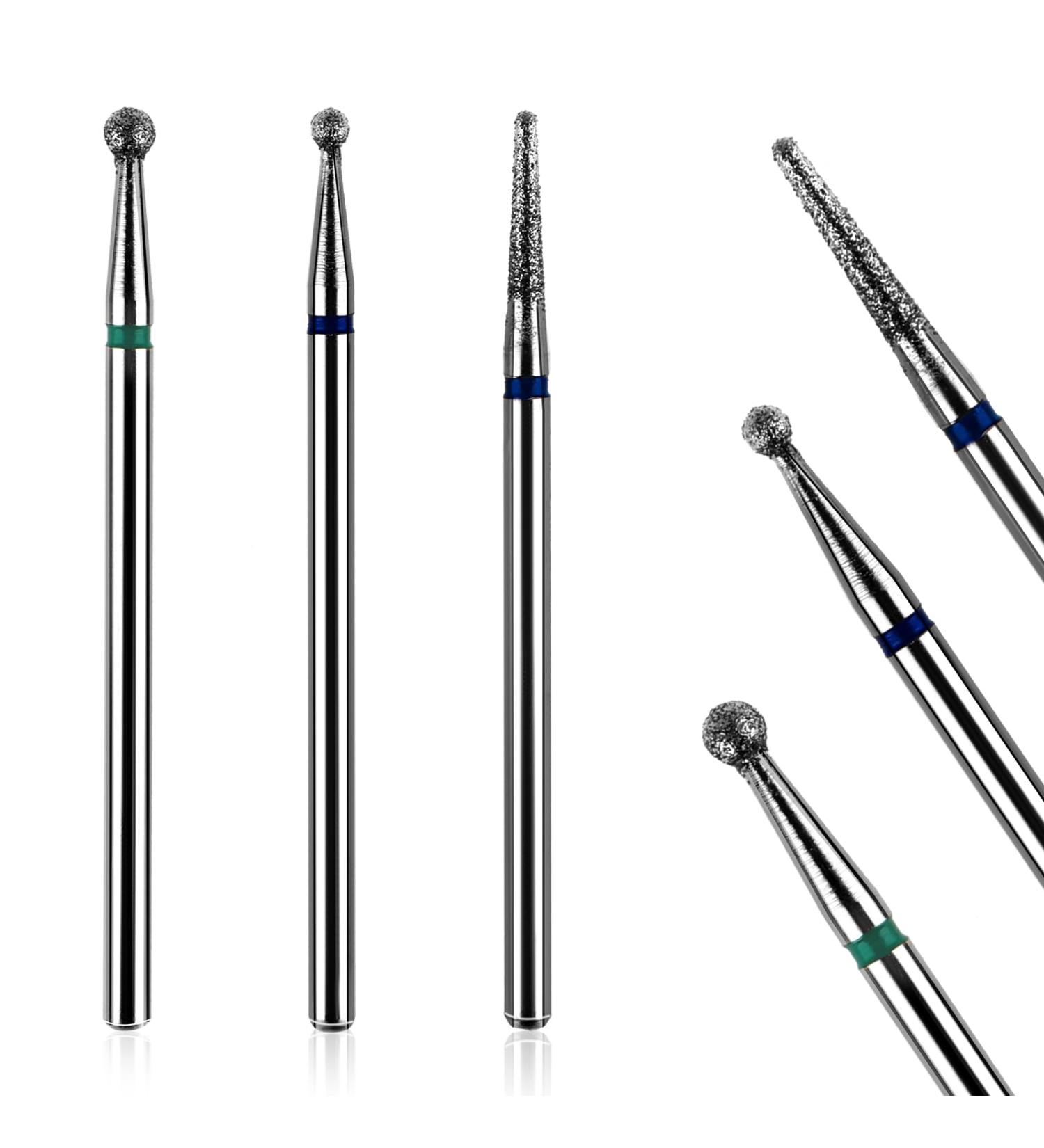 3 Pcs Diamond Ball Bit for Nails Professional Nail Drill Bits Ball Cuticle Set 3/32'' Cuticle Ball Bit for Nail Drill Electric Nail Dremel Bits Kit for Acrylic Gel Nails File Machine Pedicure Tool - Buy Online on GoSupps.com