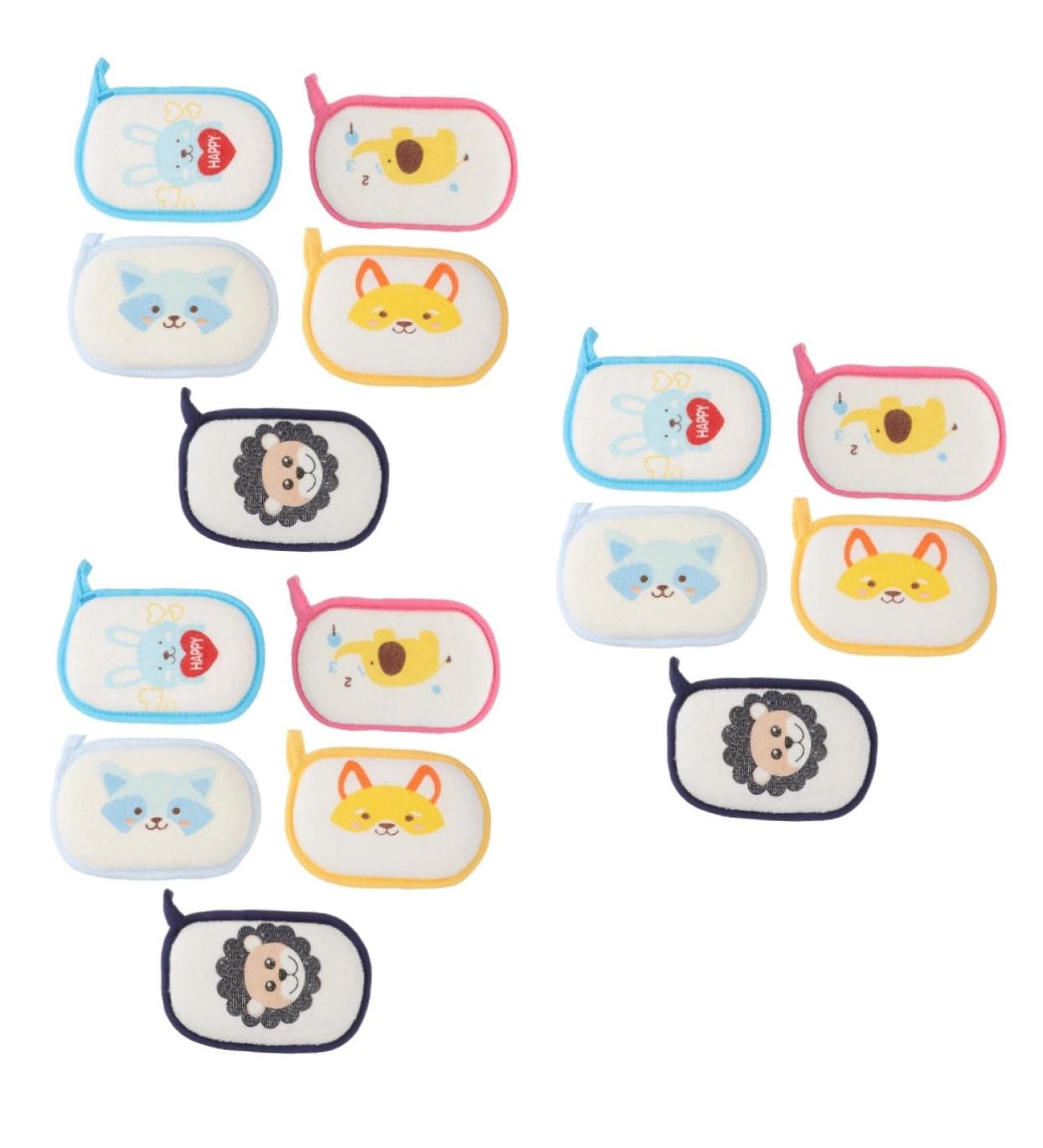 Ipetboom 15 Pcs Bath Ball & Sponge Set - Soft Polyester Bathing Essentials for Toddlers - Buy Online on GoSupps.com