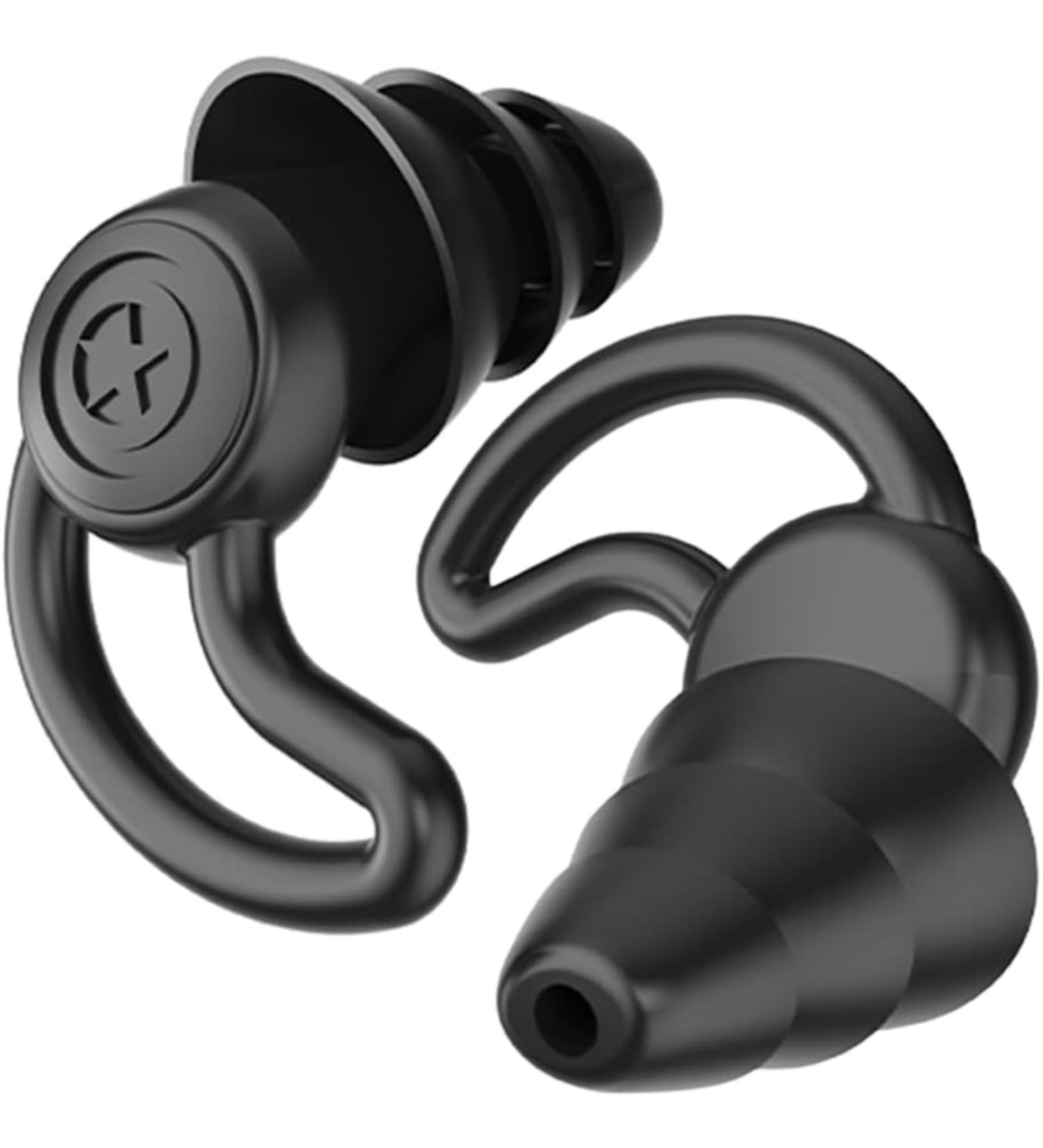 Ear Plugs for Noise Reduction - Super Soft Comfort for Sleeping Swimming Concerts & More | Best Hearing Protection (Black - Buy Online on GoSupps.com