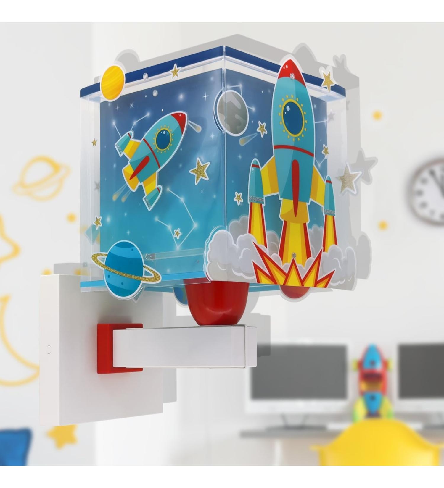 Dalber Children's Wall Lamp - Rocket Space Theme Light | E27 | Kids Room Decor - Buy Online on GoSupps.com