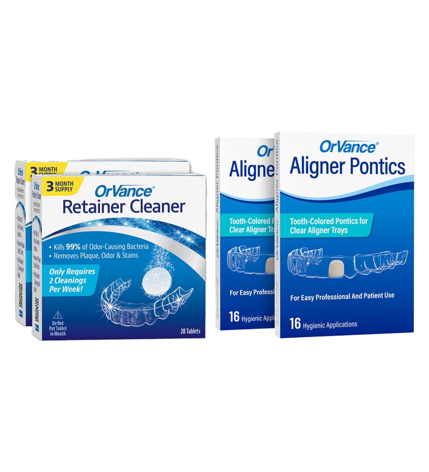 OrVance Retainer Cleaner Tablets (56 Count) & OrVance Pontics (32 Count) - Buy Online on GoSupps.com