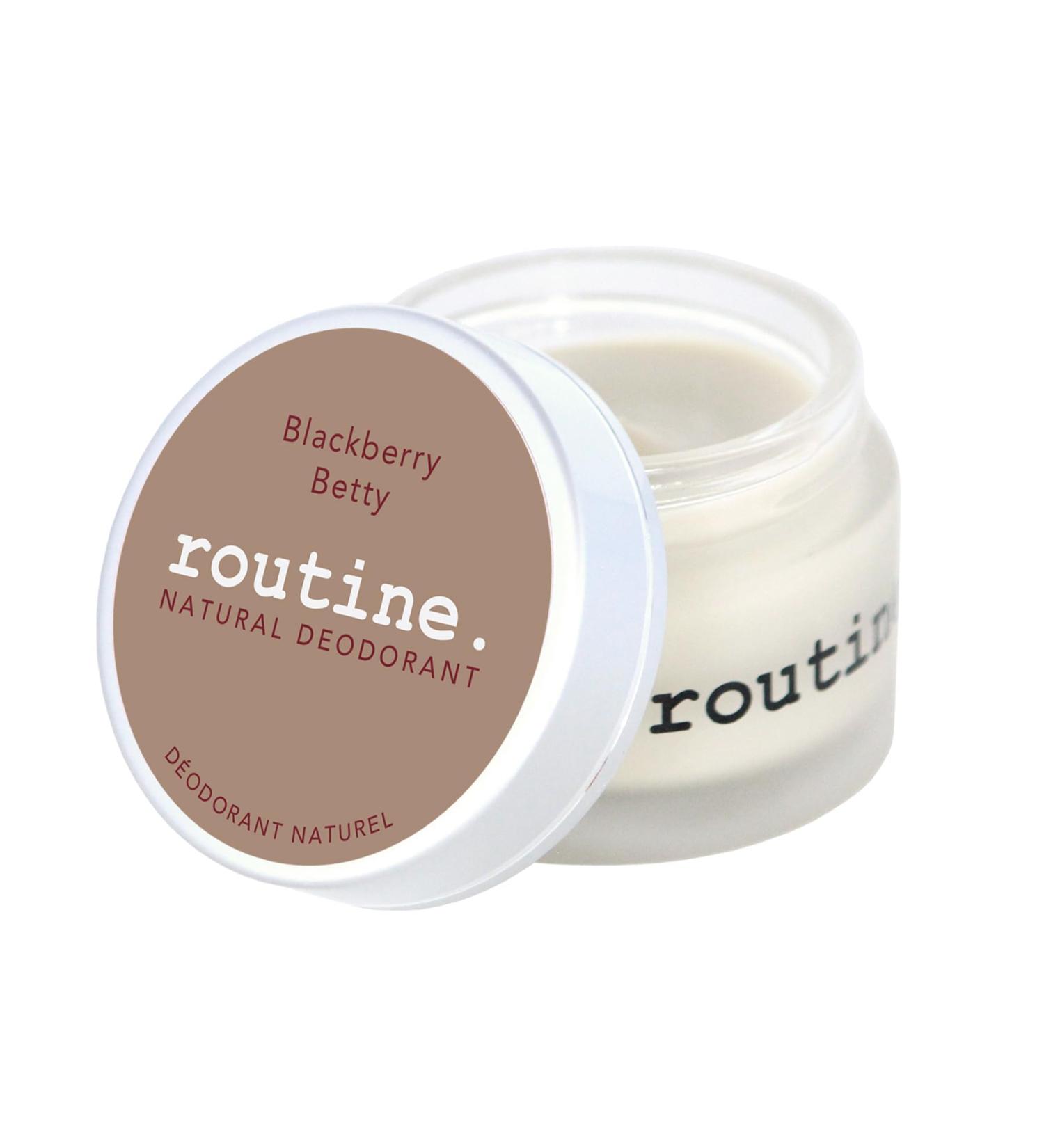 Routine Natural Deodorant Blackberry Betty Deo Jar | 2 Fluid Oz. Natural Deodorant | Aluminum Free Natural Deodorant For Women & Men (Cream Jar Formula) - Buy Online on GoSupps.com
