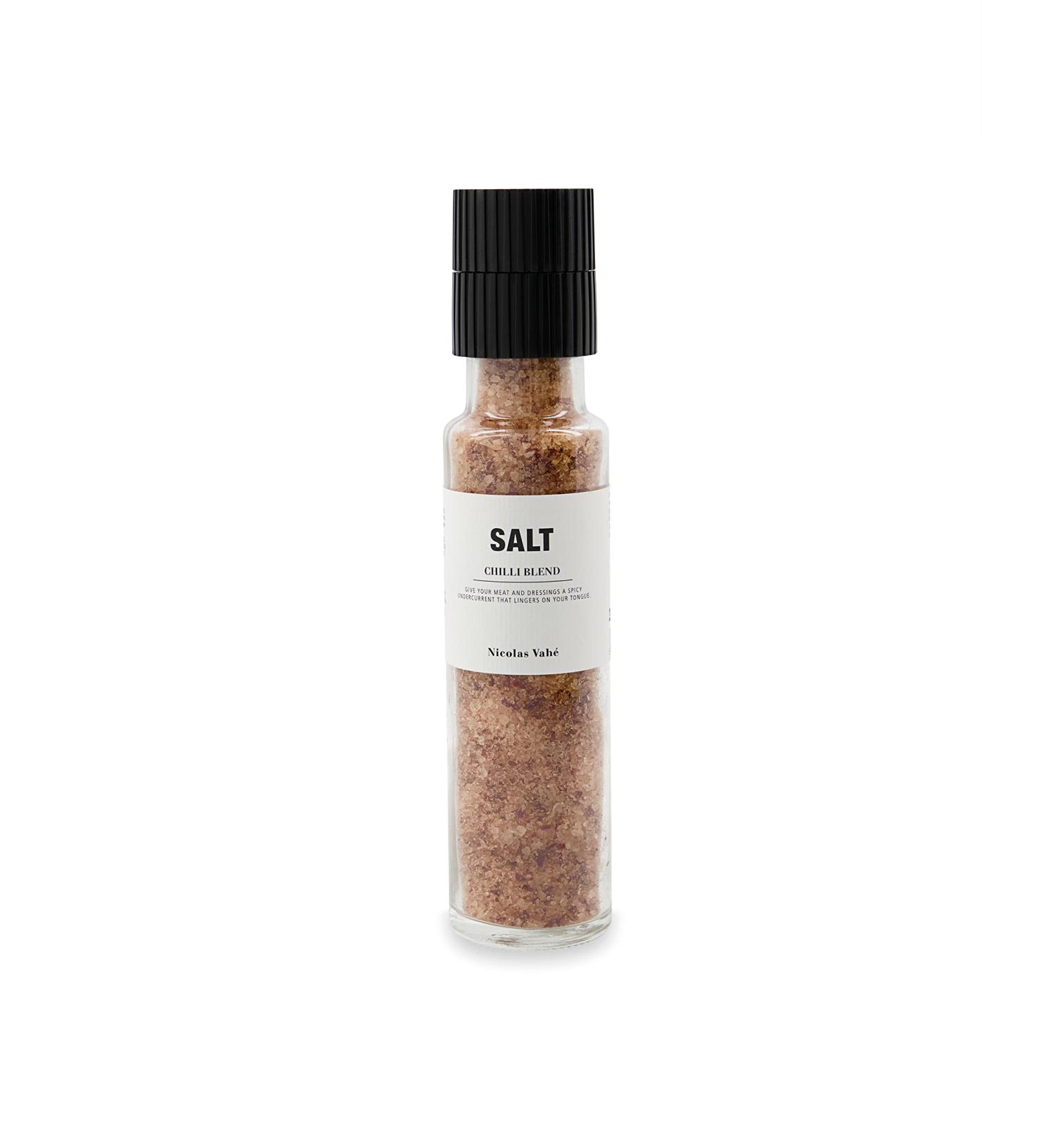 Nicolas Vahe Chili Salt - Danish Design Ceramic Mill | French Sea Salt & Chili Blend for Gourmet Cooking - Buy Online on GoSupps.com