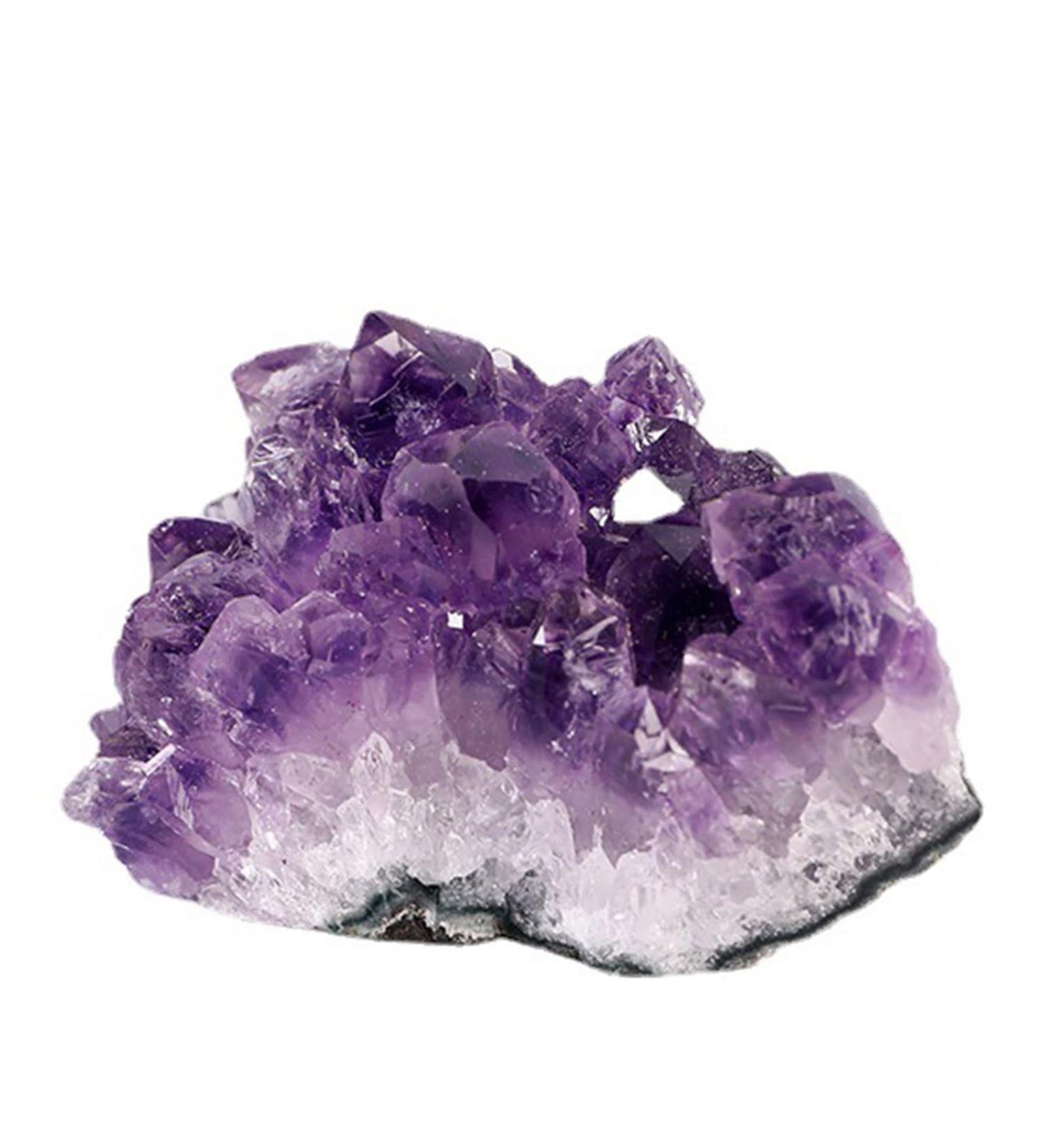 Natural Crystal Rough Natural Amethyst Crystal Clusters Stone Crystal Cluster Uruguay Raw Geode Quartz Reiki Gemstone Specimen Figurine for Home Decor approx200-250g Natural Luster (Size : Approx100- Approx100-150g - Buy Online on GoSupps.com