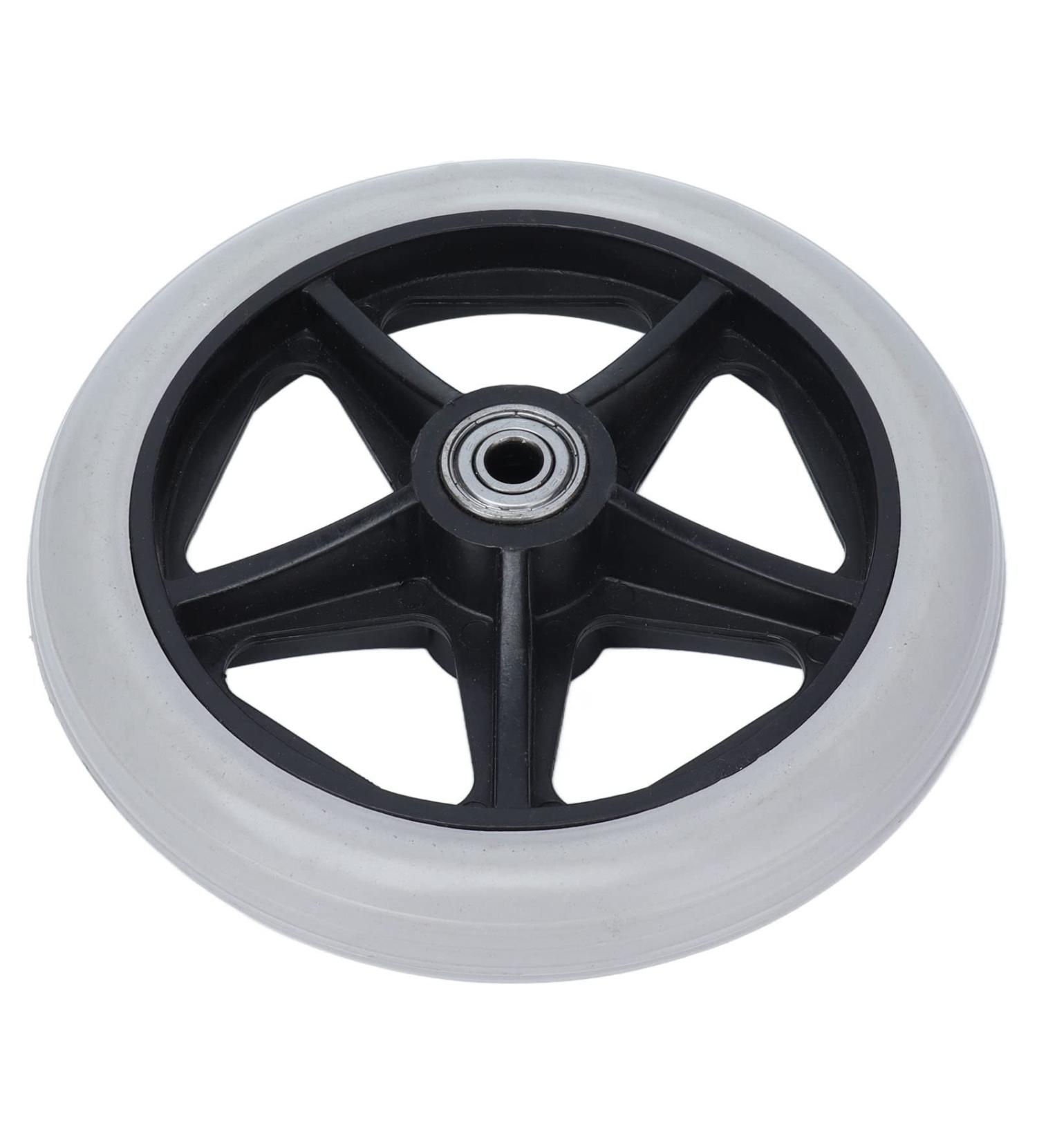 Wheelchair Wheels 6in Solid Wheel Stable Operation 608ZZ Bearing Wear Resistant for Rollators for Walkers - Buy Online on GoSupps.com