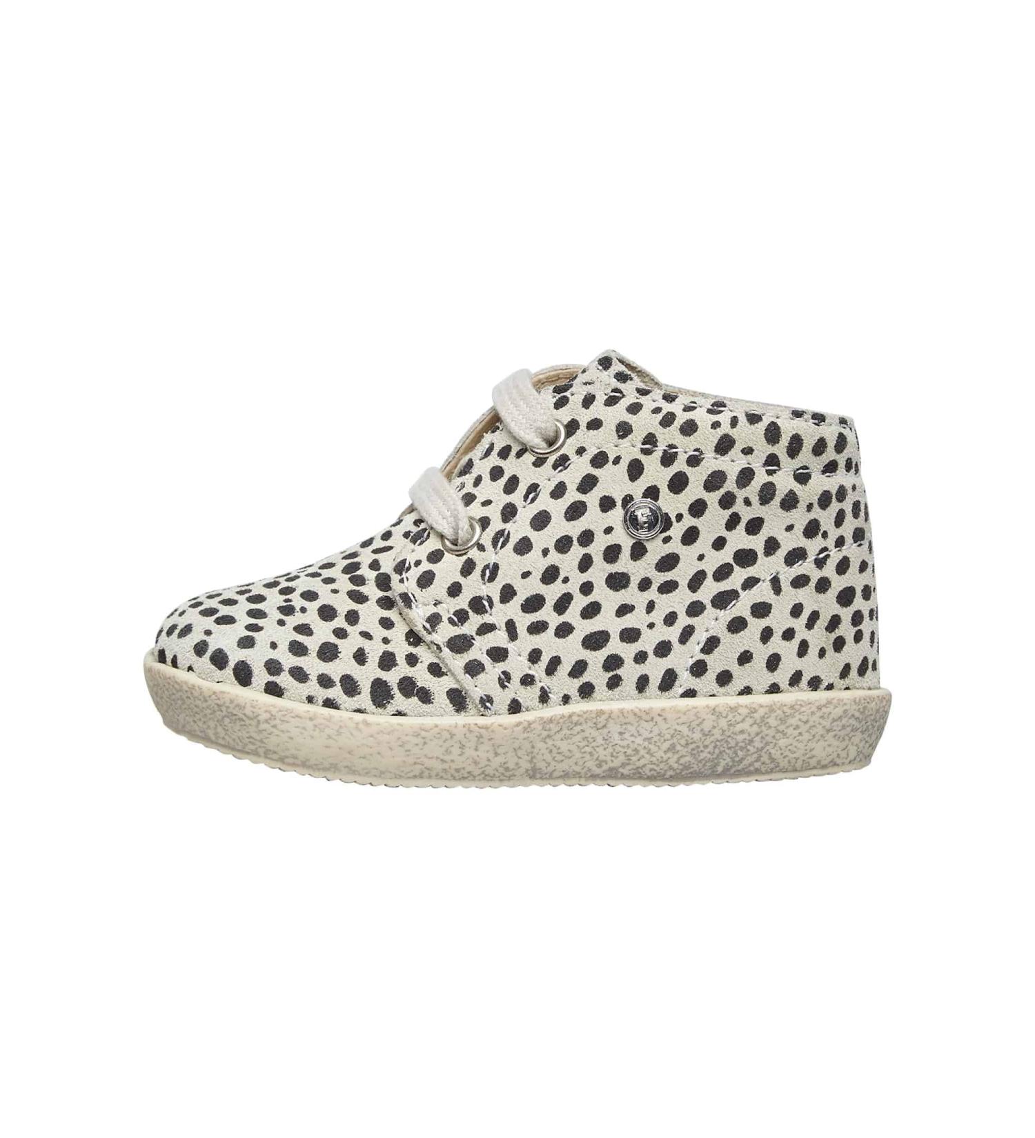 Falcotto Conte Leather Lace-ups in Ice Grey/Black White - Size 18 - Buy Online on GoSupps.com