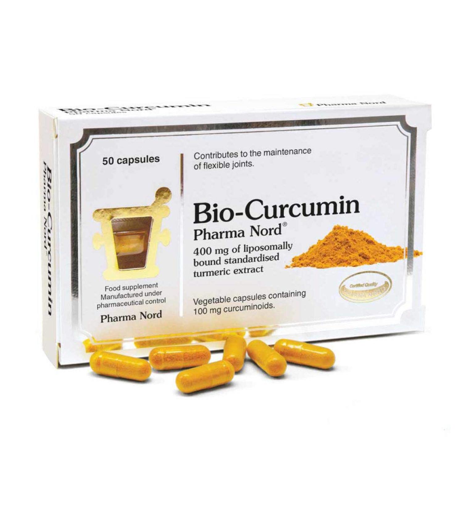 Bio Curcumin Capsules by Pharma Nord - Liposomally Bound Standardised Turmeric Extract - 50 Vegan Caps
