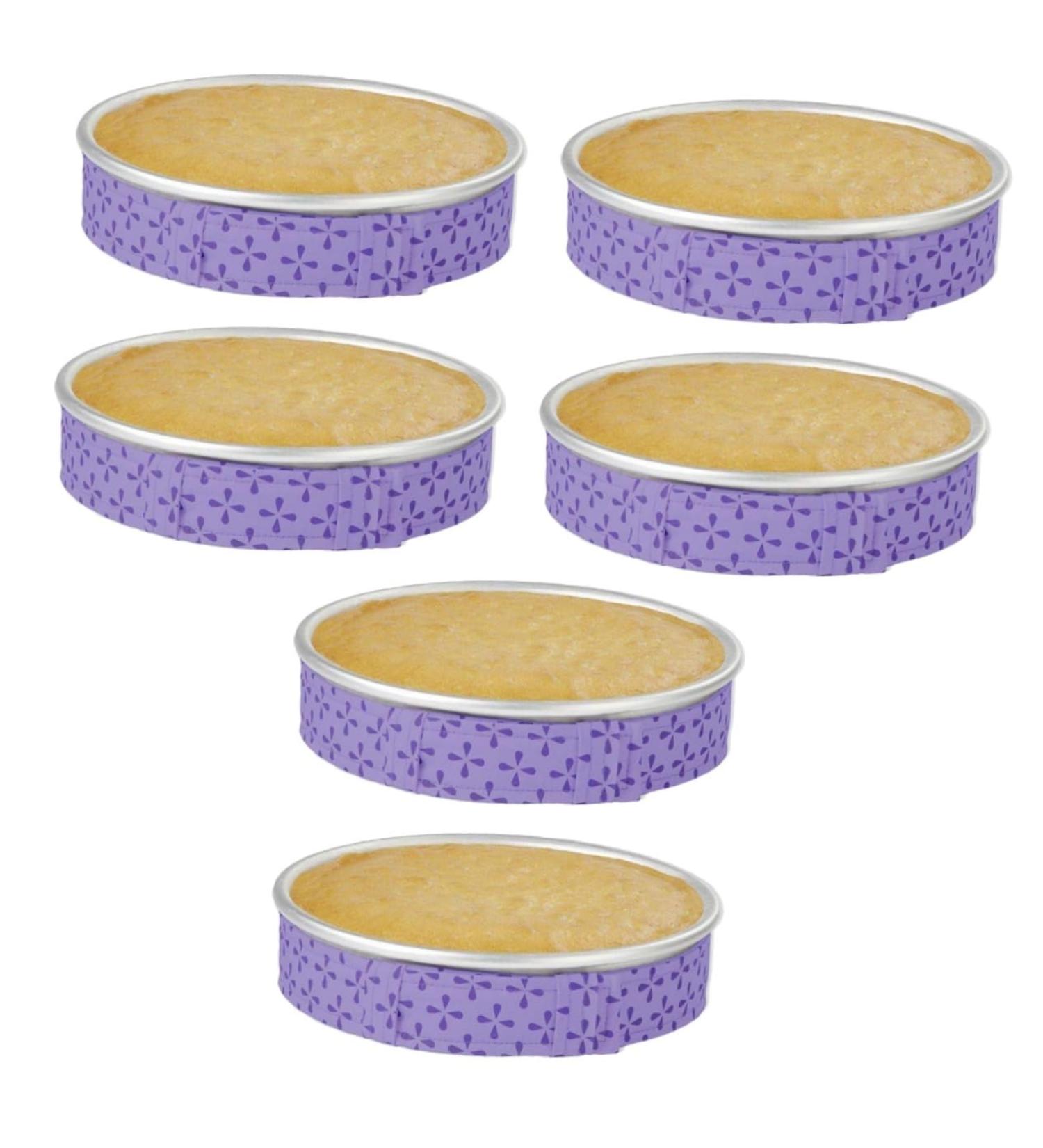 Zerodeko 6 Pcs Cake Pan Strap Square Cupcake Pans Bakeware Anti-Deformation Accessories Cake Sleeves Square Griddle Doming Strip Baking Pan Mini Jugs Adjustable Cake Strips Purple Belt Purplex3pcs 80X3.7CMx3pcs - Buy Online on GoSupps.com